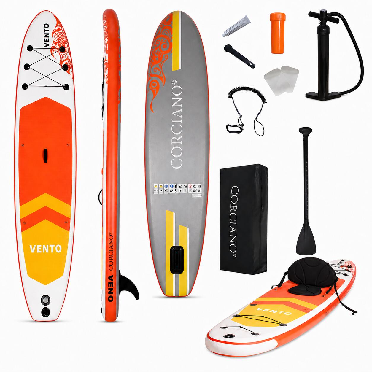 Deska SUP Corciano 350cm stand up paddle Pompowana z wiosłem ZESTAW