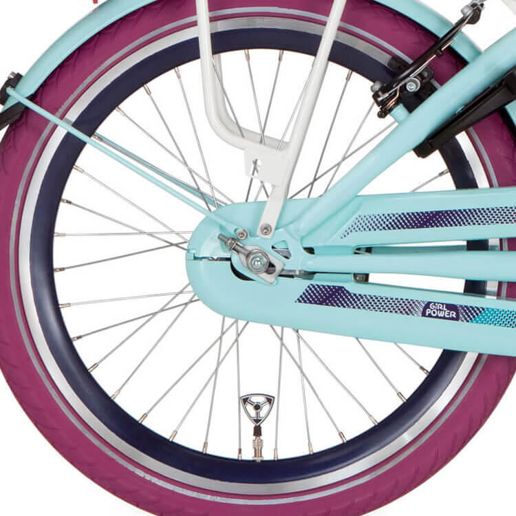 Alpina koło tylne 22 cale J19DB fioletowe ze srebrnymi szprychami