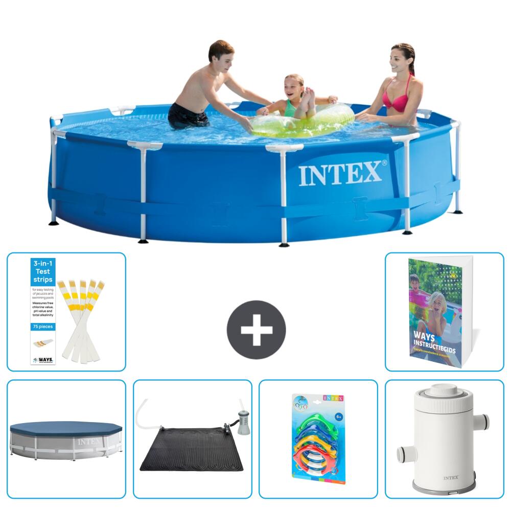 INTEX Basen ze stelażem Okrągły - 305x76 cm - 7-częściowy S118