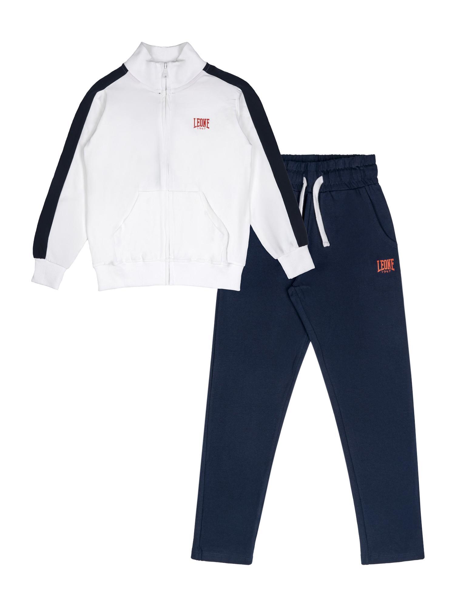 Dres dziecięcy Leone 1947 Apparel New Basic z kołnierzem i zamkiem z bawełny