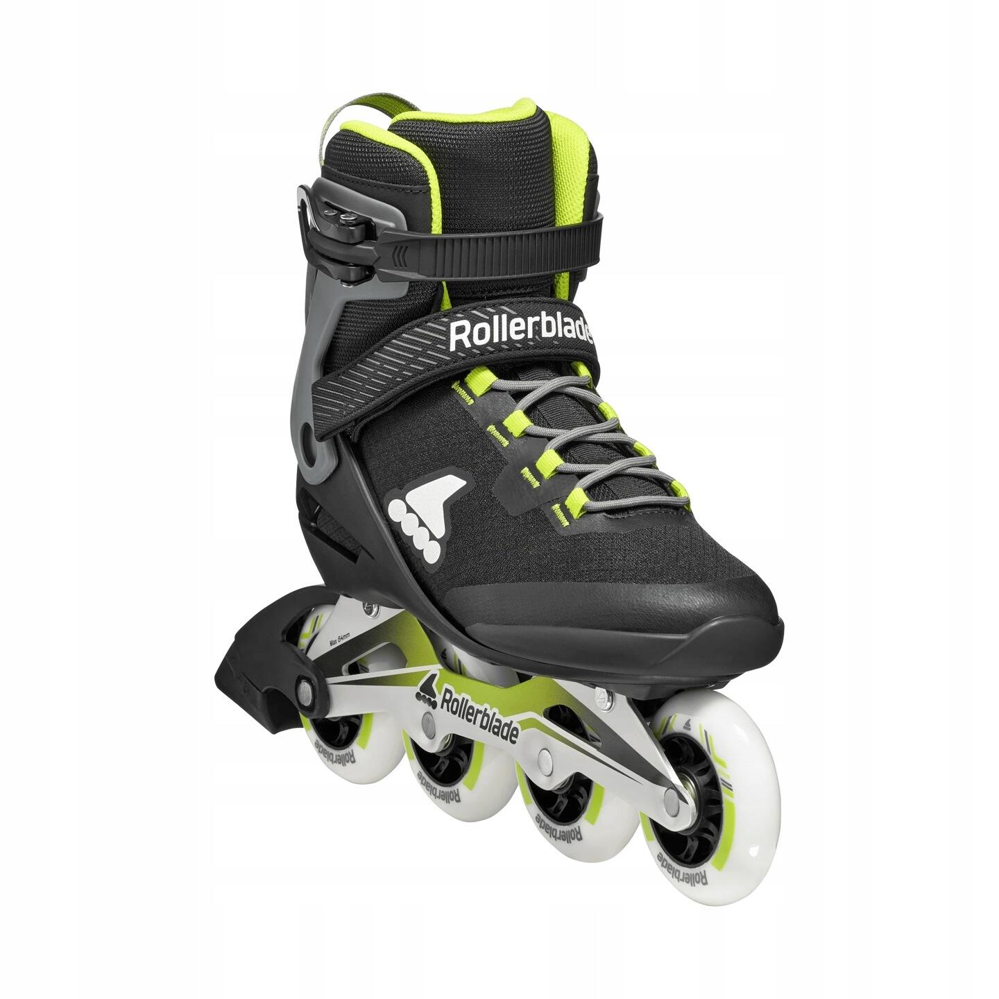 Męskie łyżworolki Rollerblade Macroblade 84 Black / Neon Green