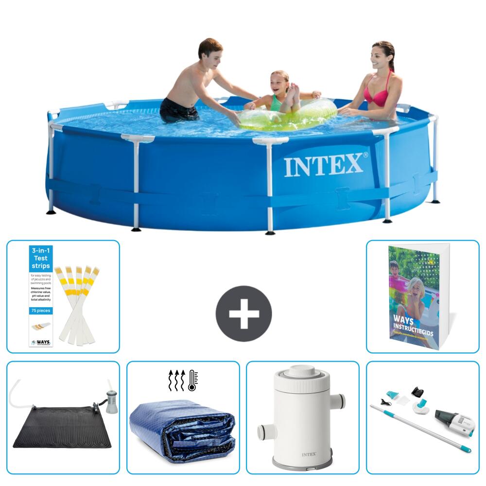 INTEX Basen ze stelażem Okrągły - 305x76 cm - 7-częściowy S78
