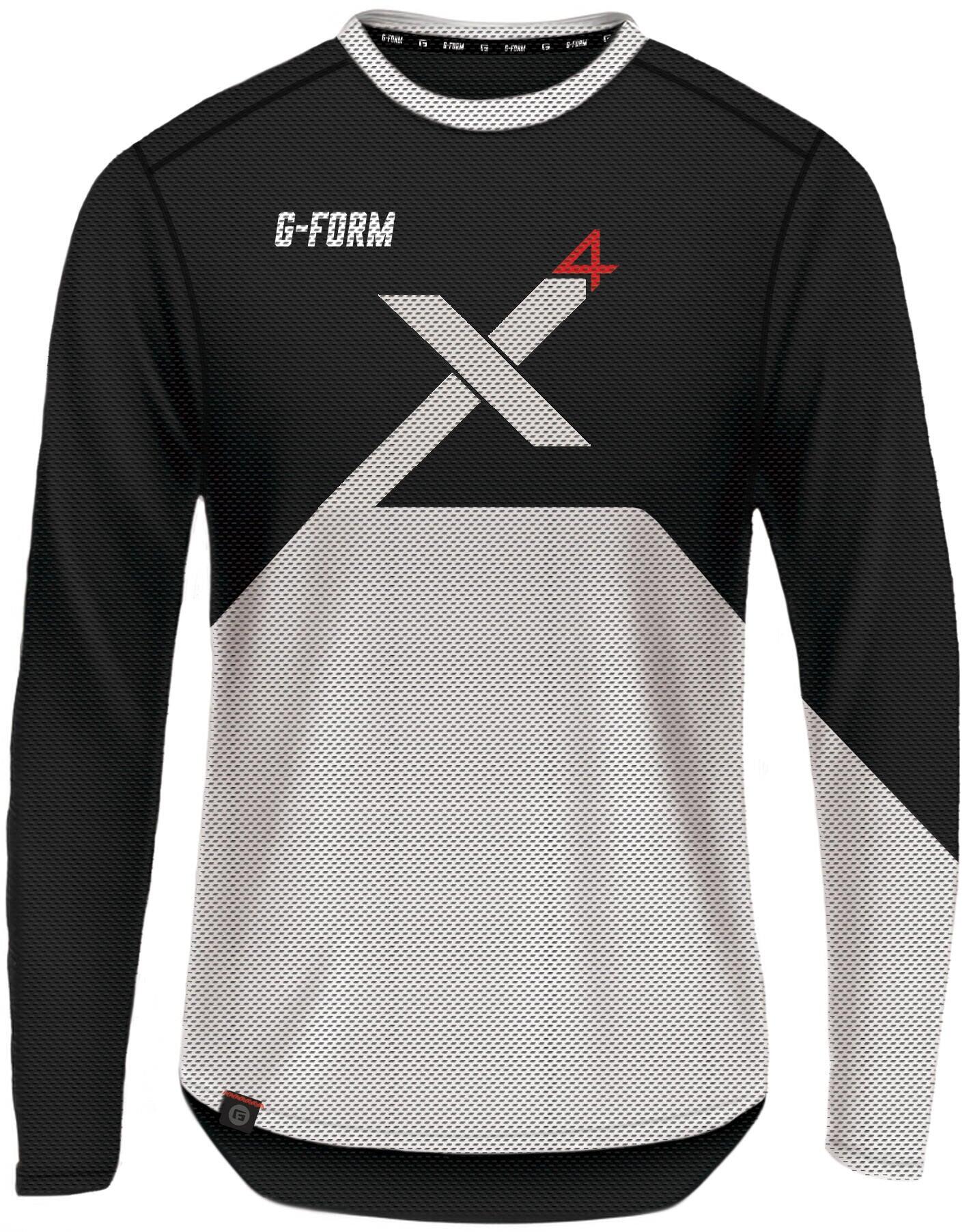 G-FORM Pro-X4 koszulka długi rękaw L czarno-biała