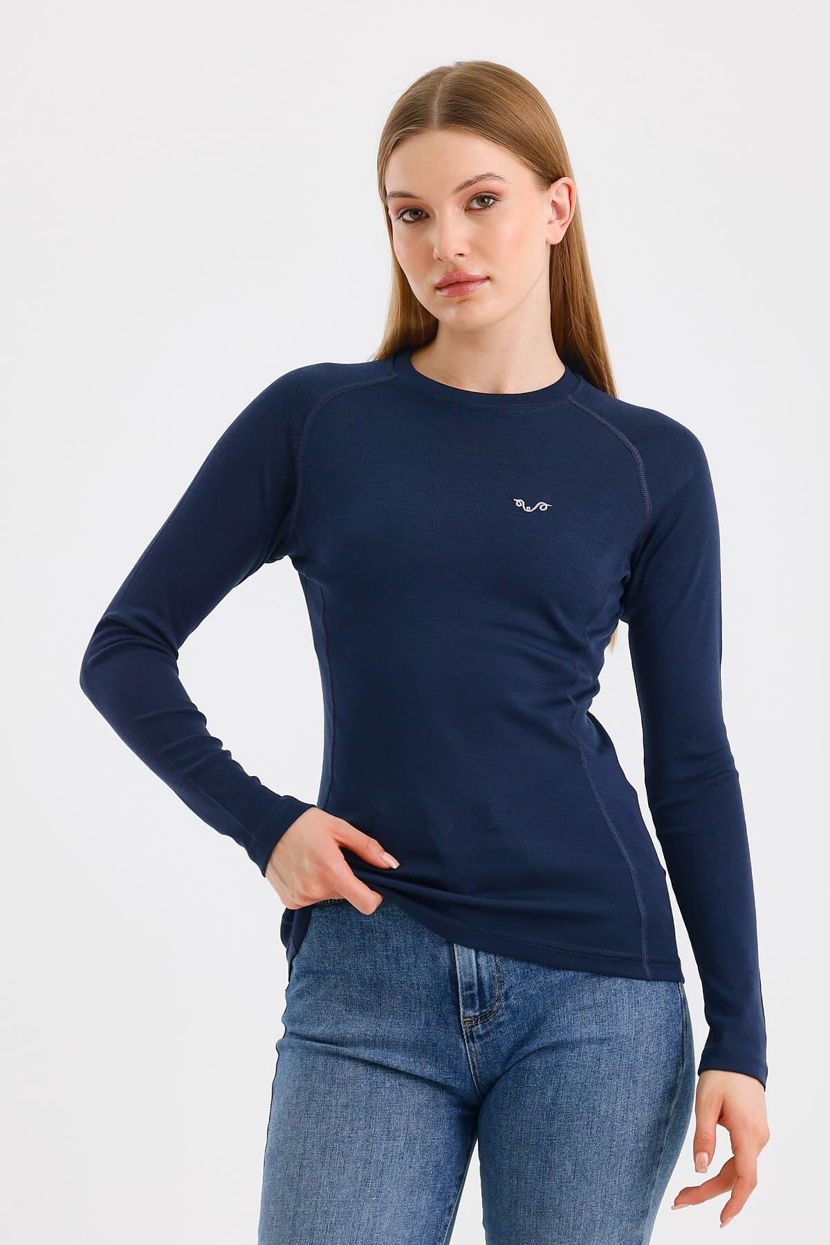 Alize - damska koszulka termoaktywna 100% merino (195 g/m²) XL, Granatowy