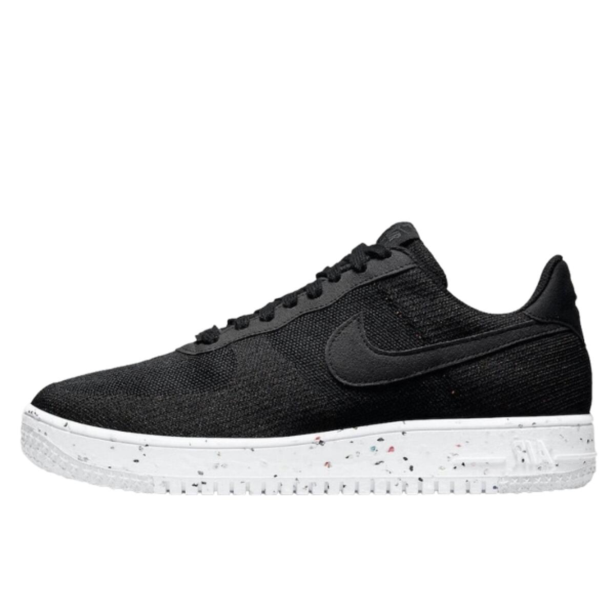 Buty do chodzenia dla dorosłych Air Force 1 Low Crater Flyknit Black White