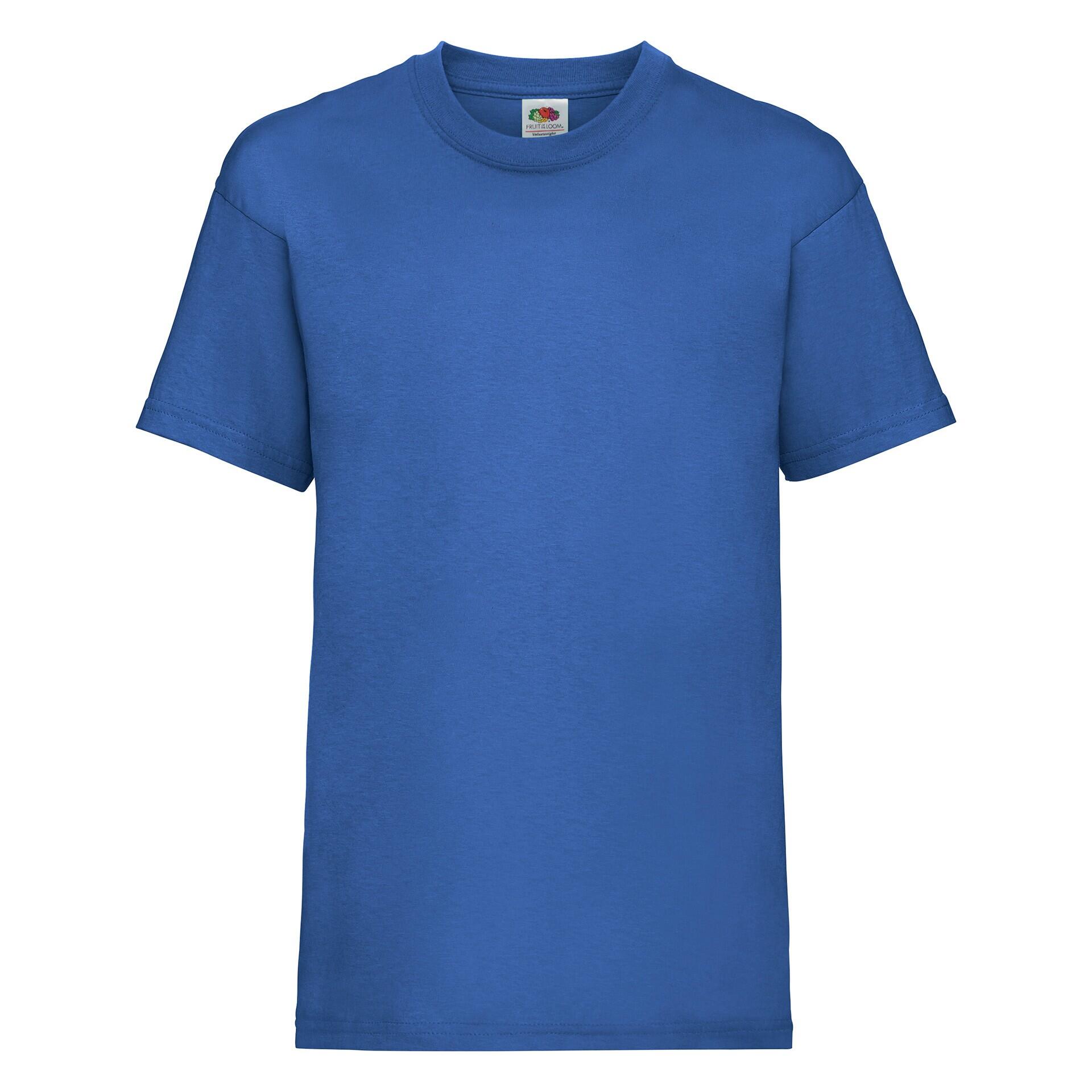 T-shirt Fruit Of The Loom Valueweight Child Blue