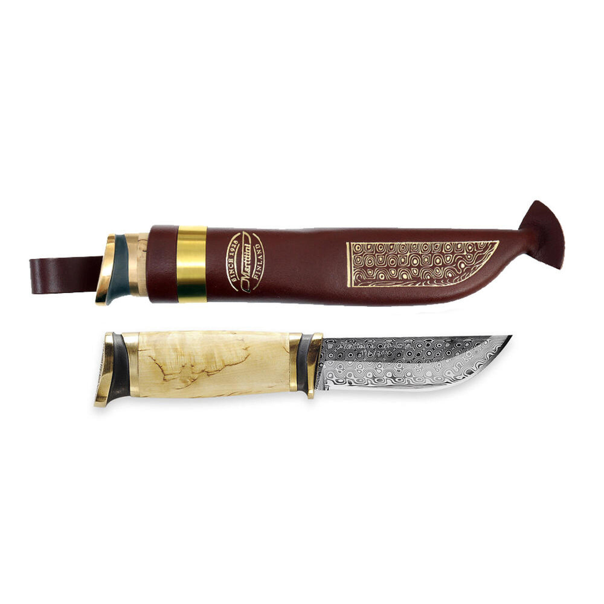 Nóż fiński stal Damascus