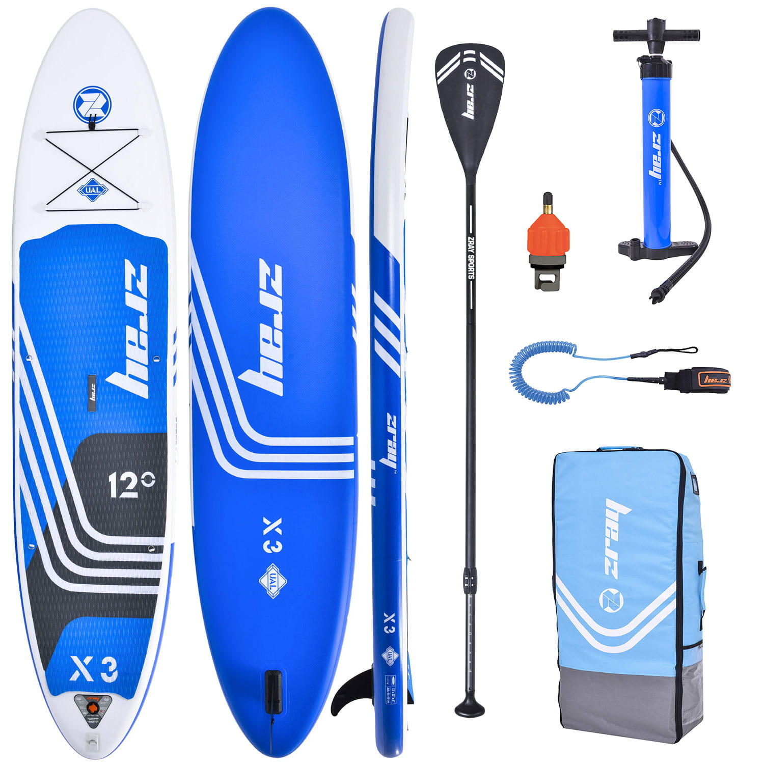 SUP hinchable Zray X-Rider X3 12' - 365x81x15 - Máximo 162kg