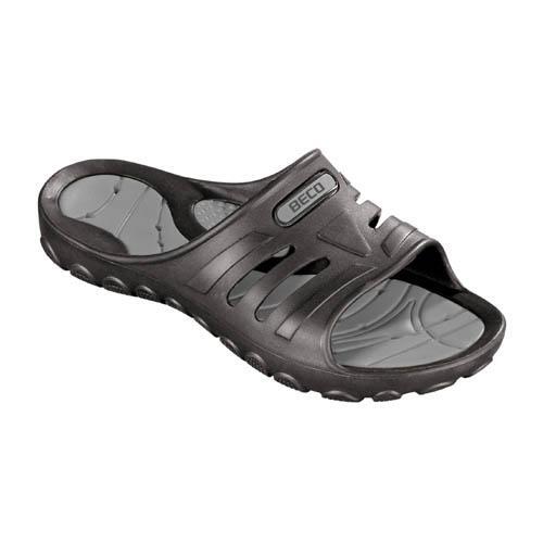 Klapki unisex Beco czarne i szare