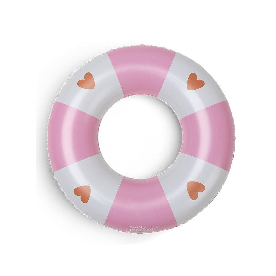 Swim Essentials Swim Ring - Pink - Cozy Hearts - Ø 55 Cm