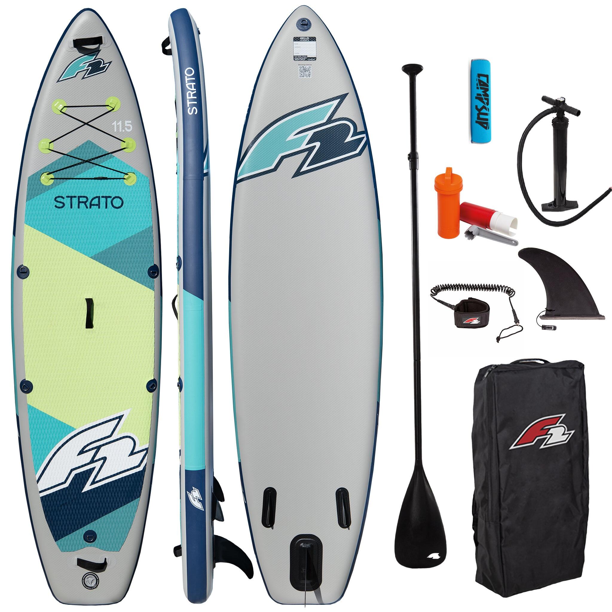 Deska Sup Pompowana F2 Strato 11'5 Green + Bojka na wiosło