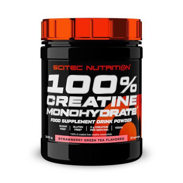 100% monohydrat kreatyny - 300 g truskawka z zieloną herbatą Scitec Nutrition
