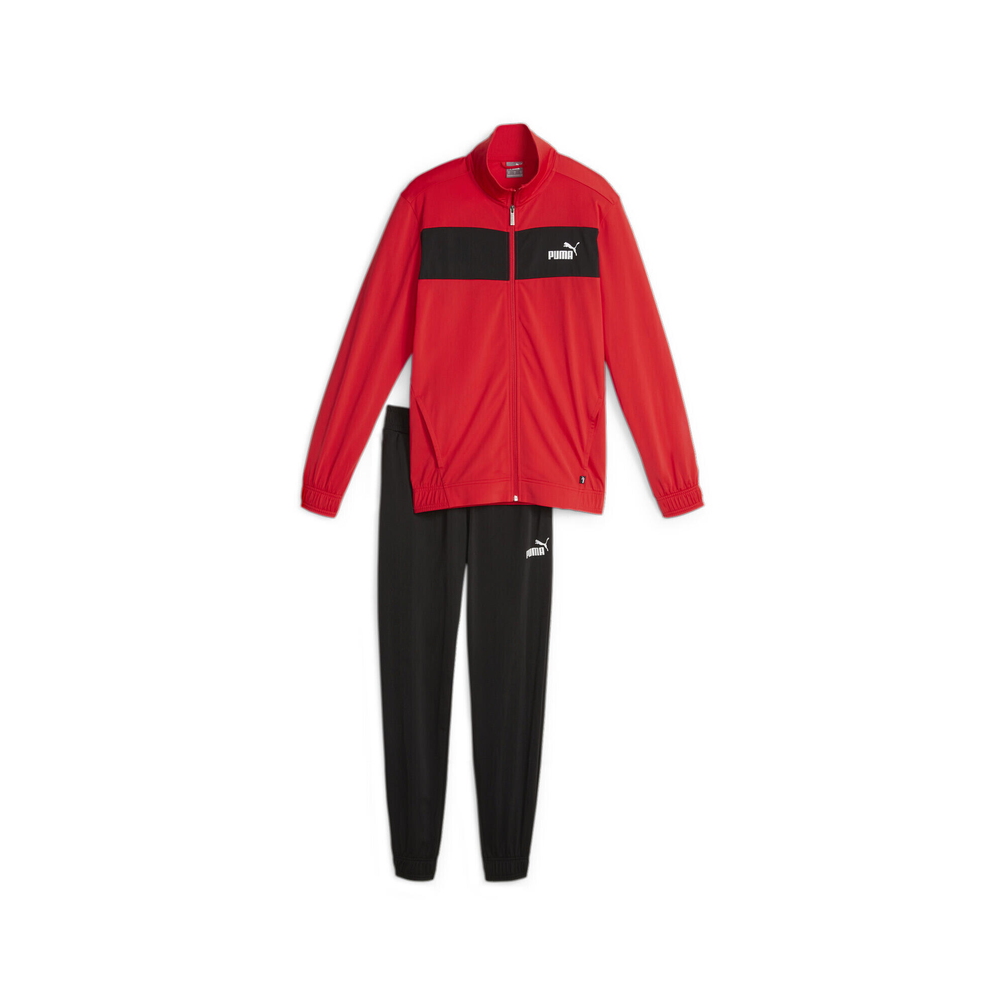 Męski dres poliestrowy PUMA For All Time Red