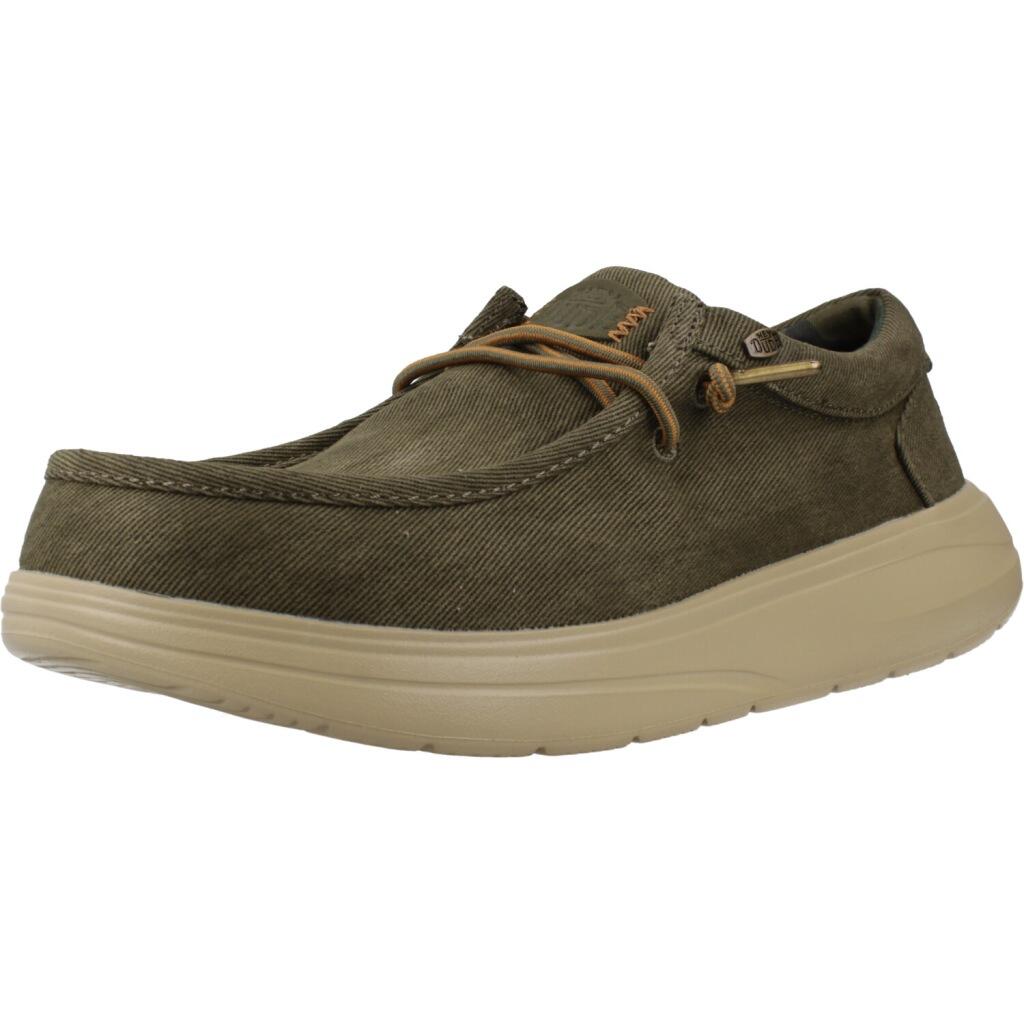 Buty HEY DUDE WALLY COMF WORN TWILL Zielony