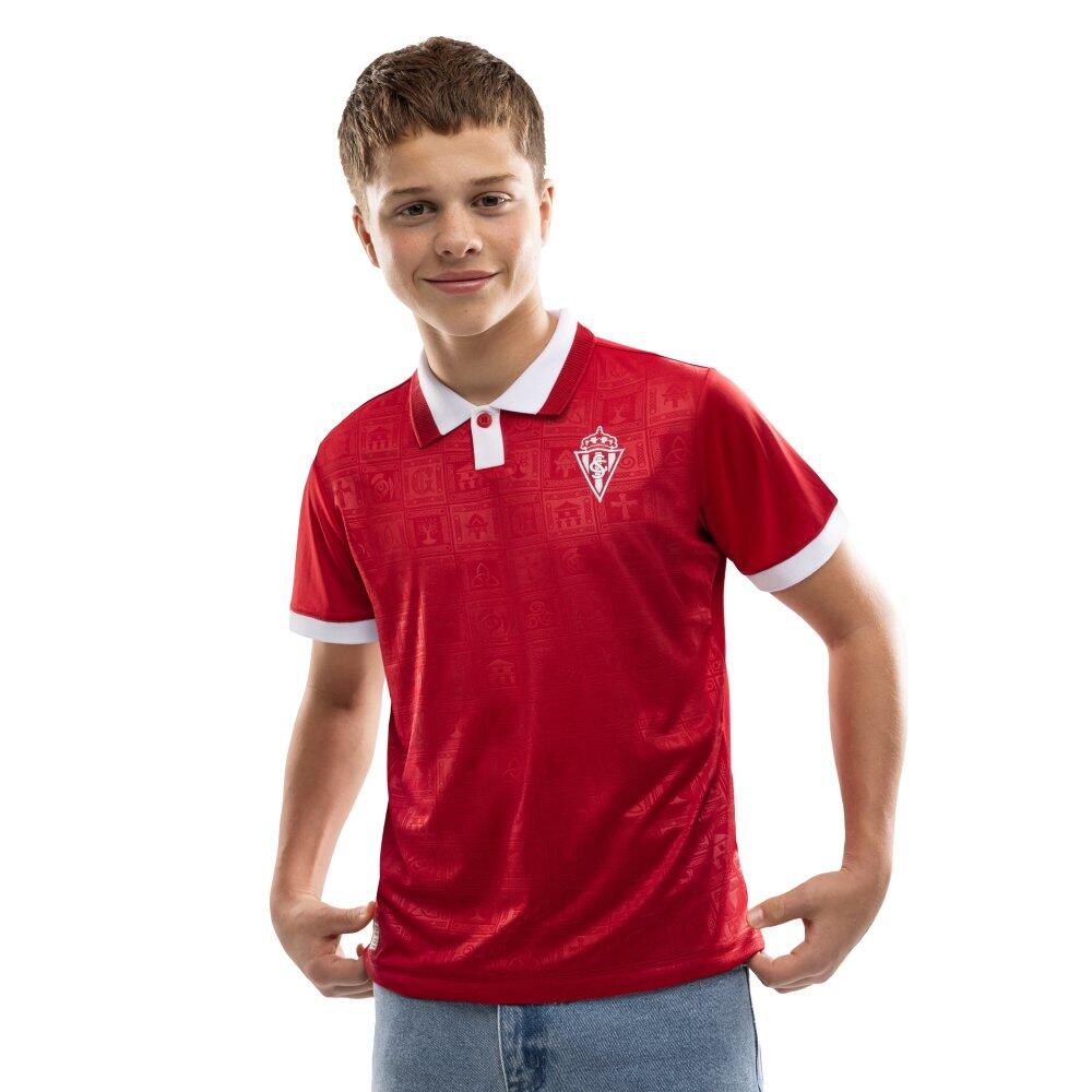 Koszulka polo dla chłopców i dziewczynek 120. rocznica Real Sporting de Gijón