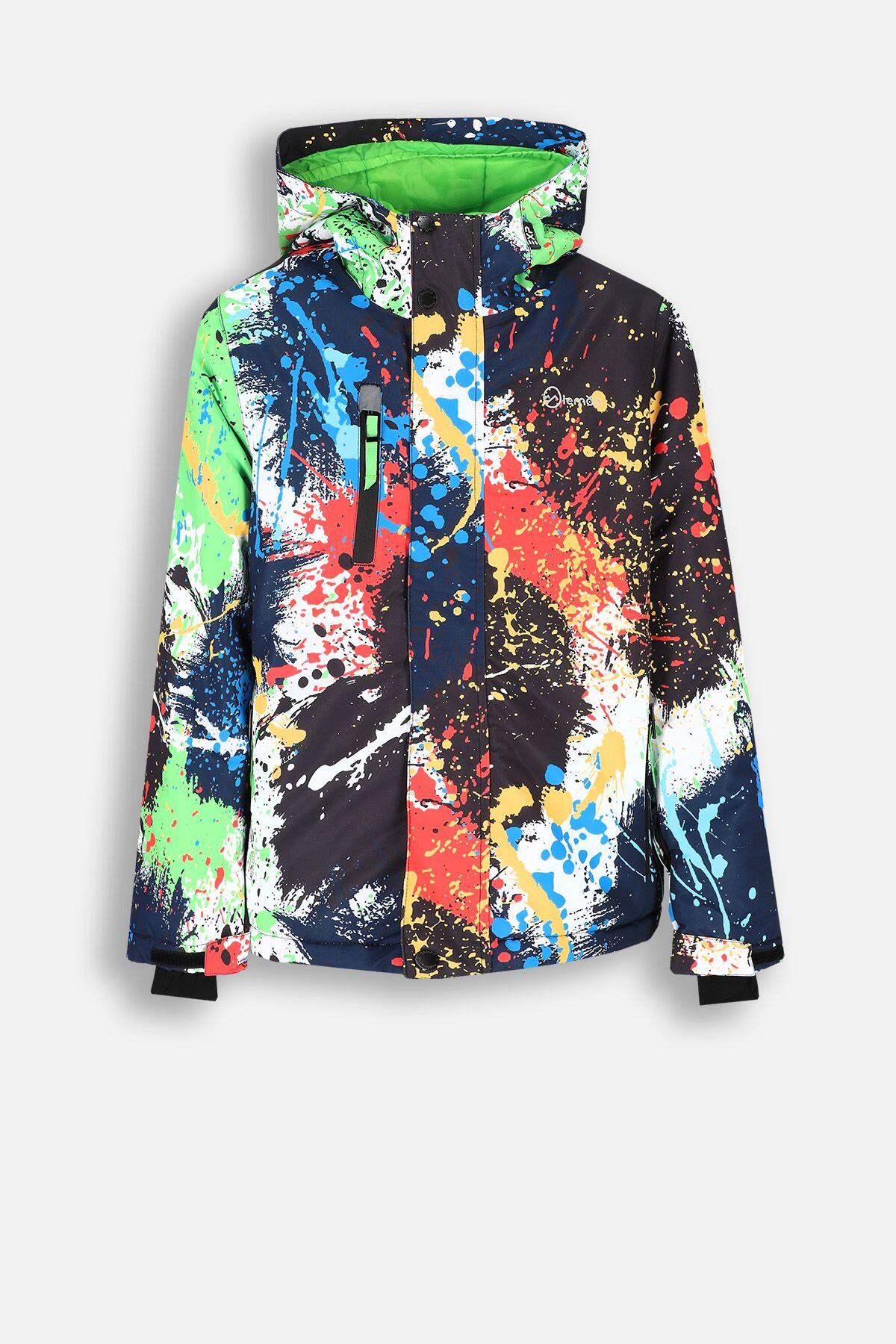 Kurtka narciarska dziecięca snowboard ThermoTEX Lemon Explore ZL4