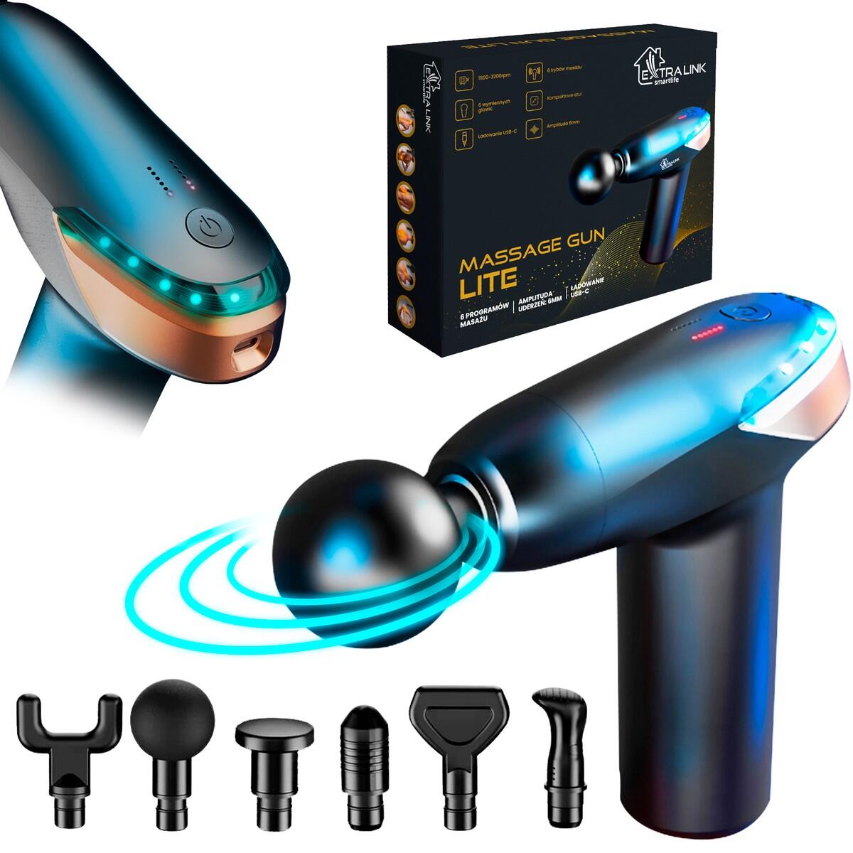 Masażer wibracyjny Extralink Massage Gun Lite
