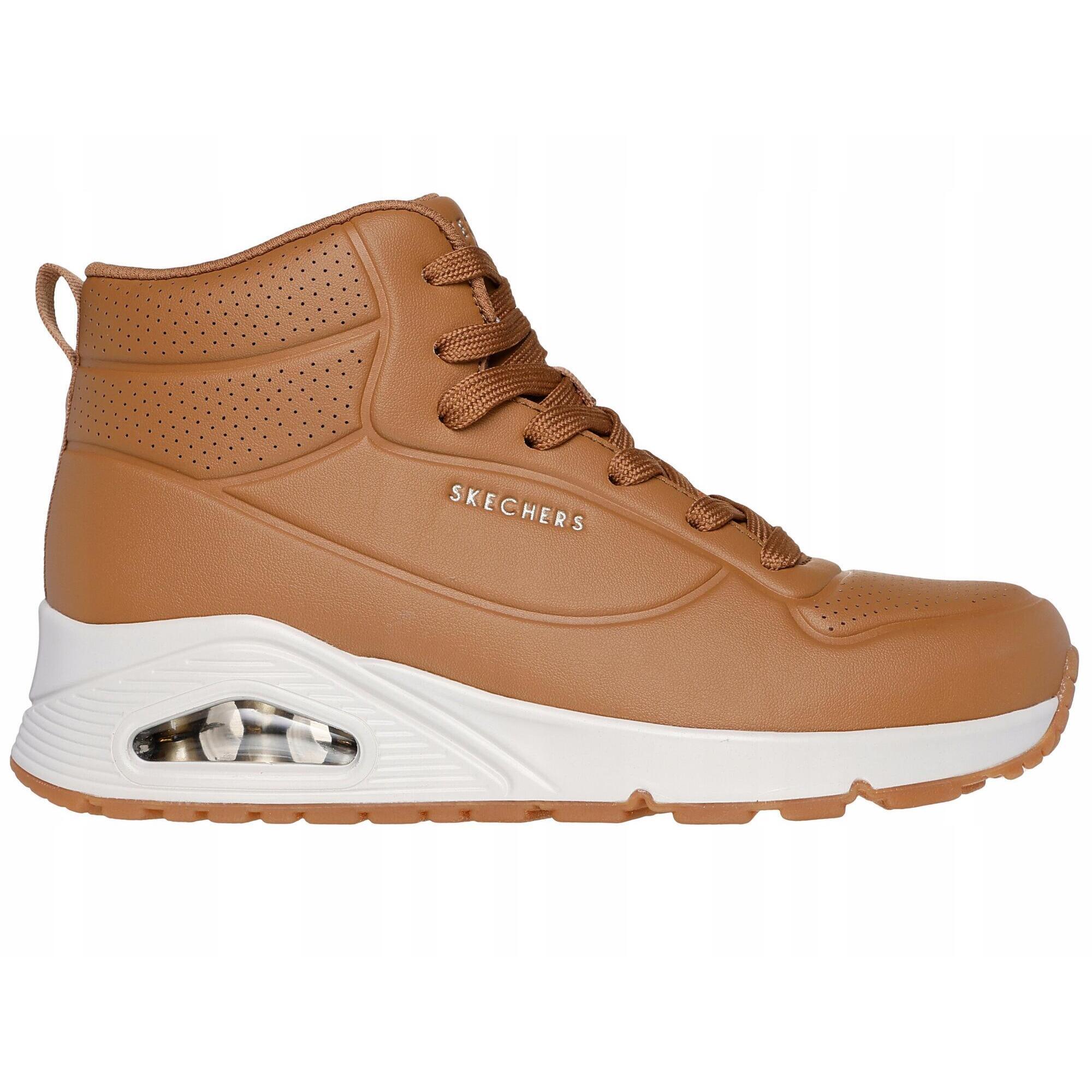 Buty na co dzień damskie SKECHERS UNO - STAND HIGH wysokie za kostkę