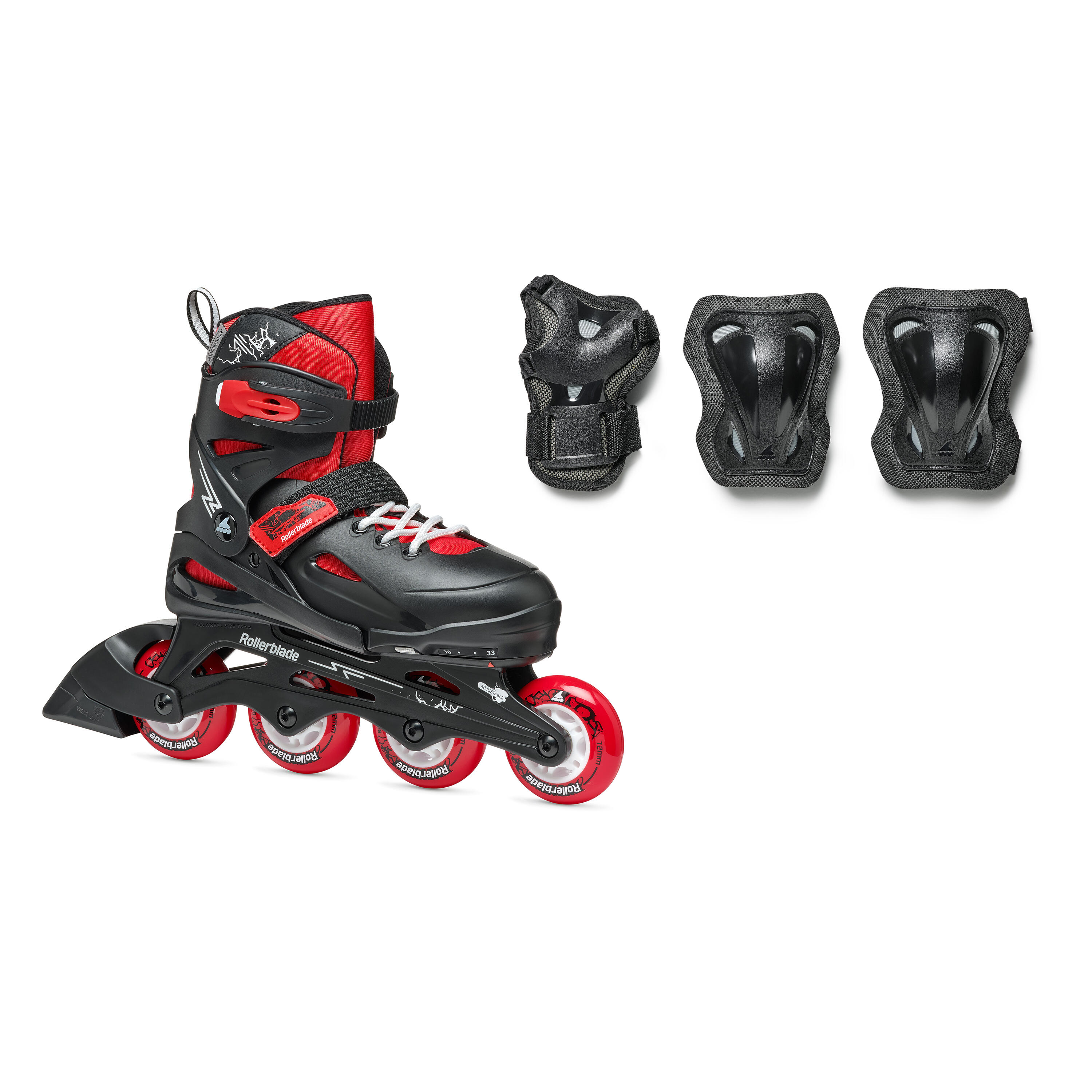 Zestaw dziecięce łyżworolki z regulacją rozmiaru Rollerblade Fury Combo