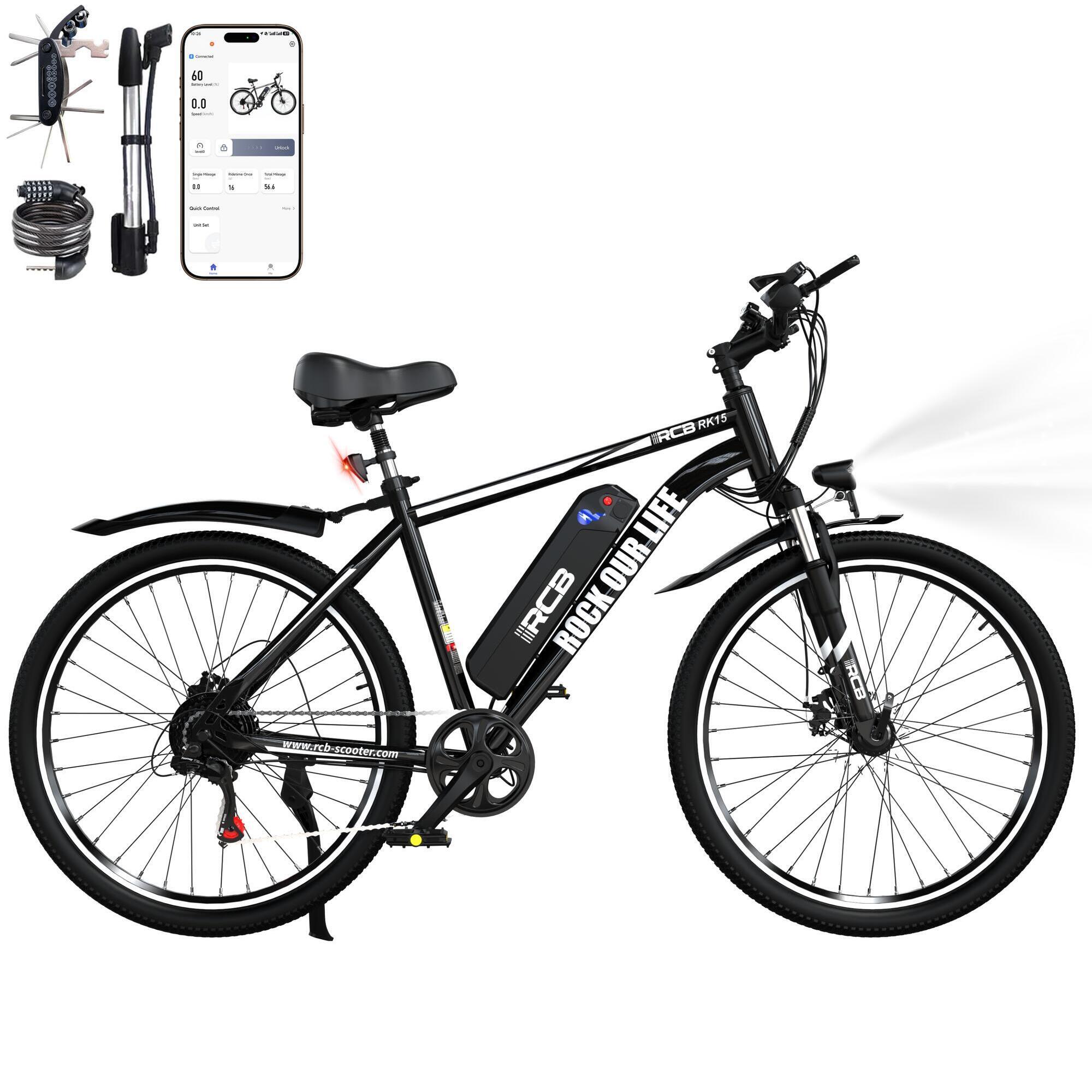 Rower elektryczny dla dorosłych 26 E-Bike  30-50 km  RCB-RK15