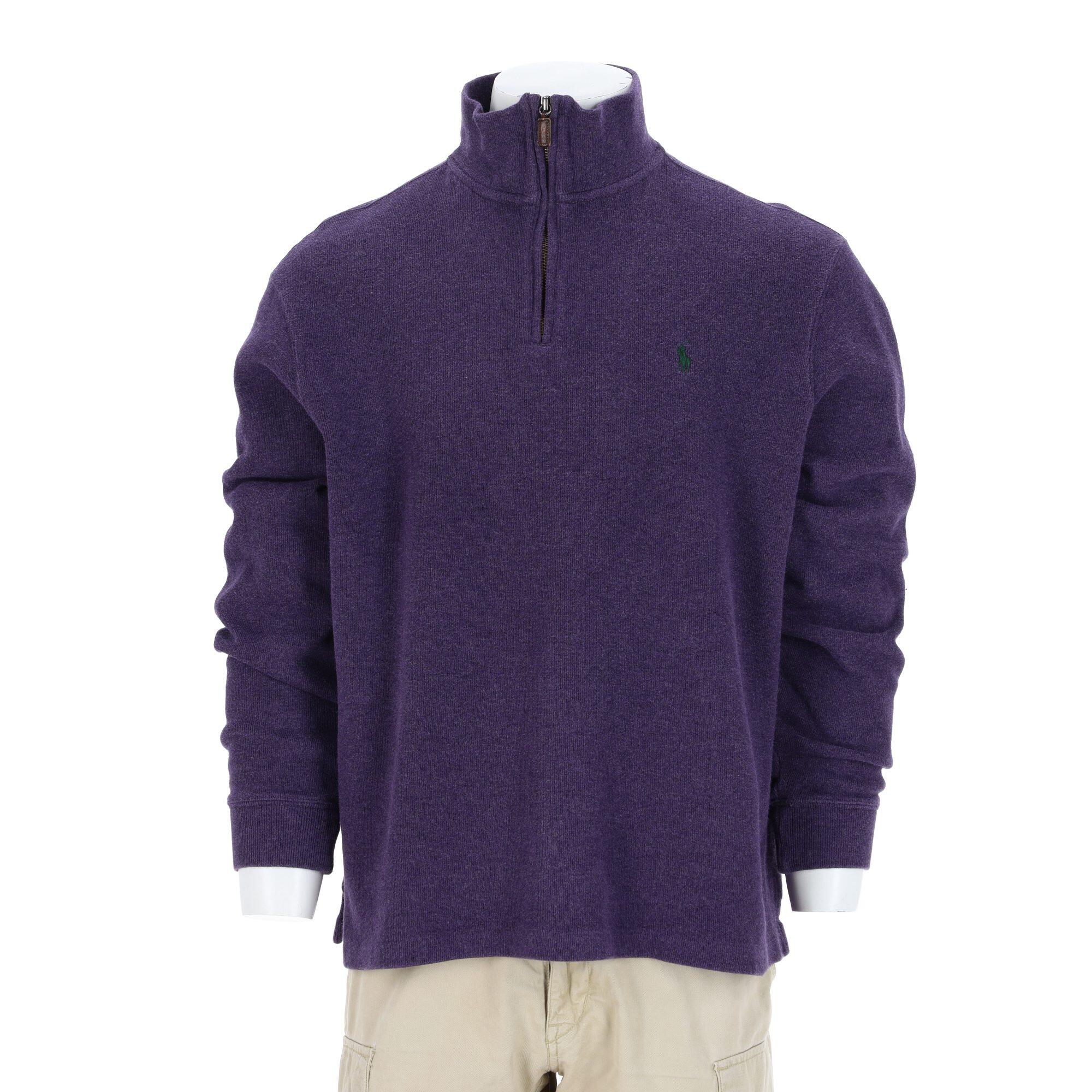 Second life - Polo Ralph Lauren sweter męski z półzamkiem camionneur - Jak nowy