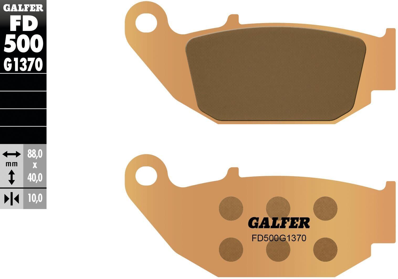 Klocki hamulcowe GALFER FD500 G1370 metalowe