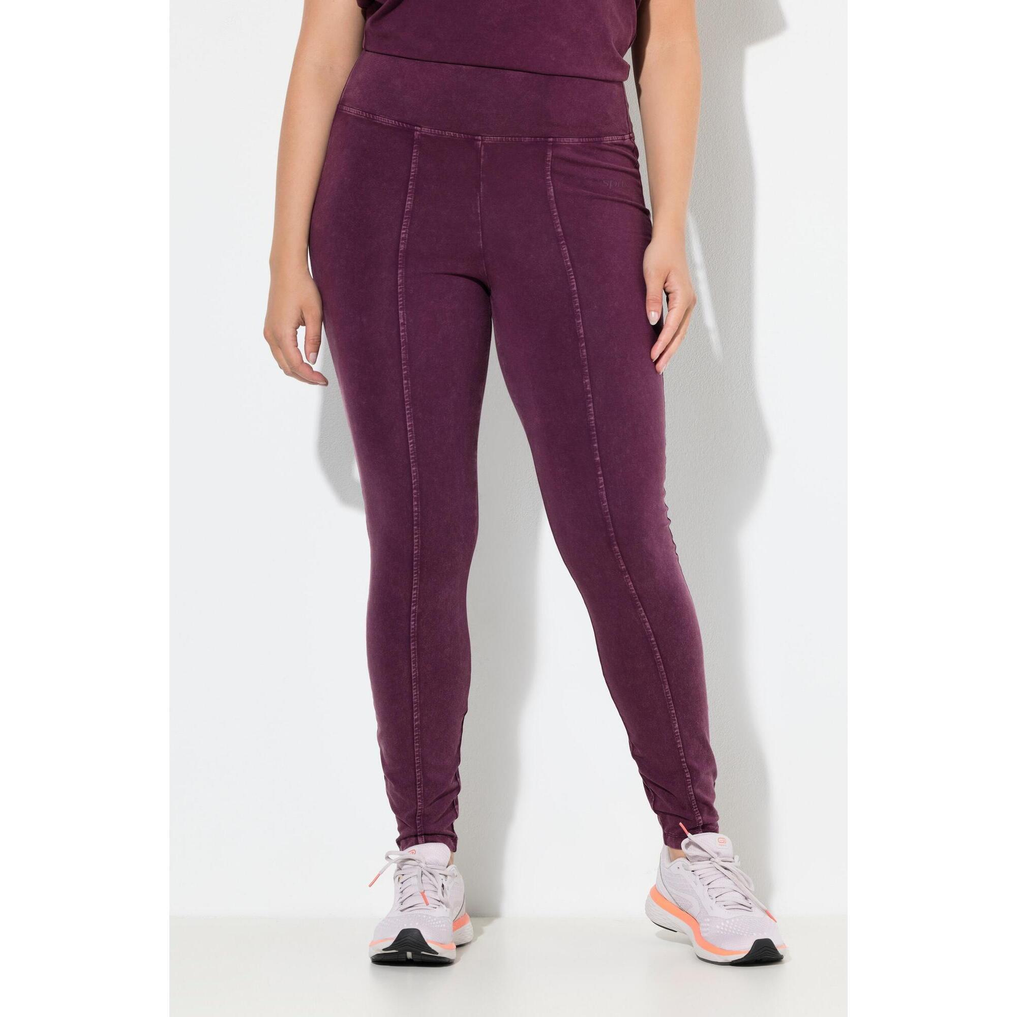 Damskie Legginsy styl vintage wąskie nogawki wysoki stan kieszeń