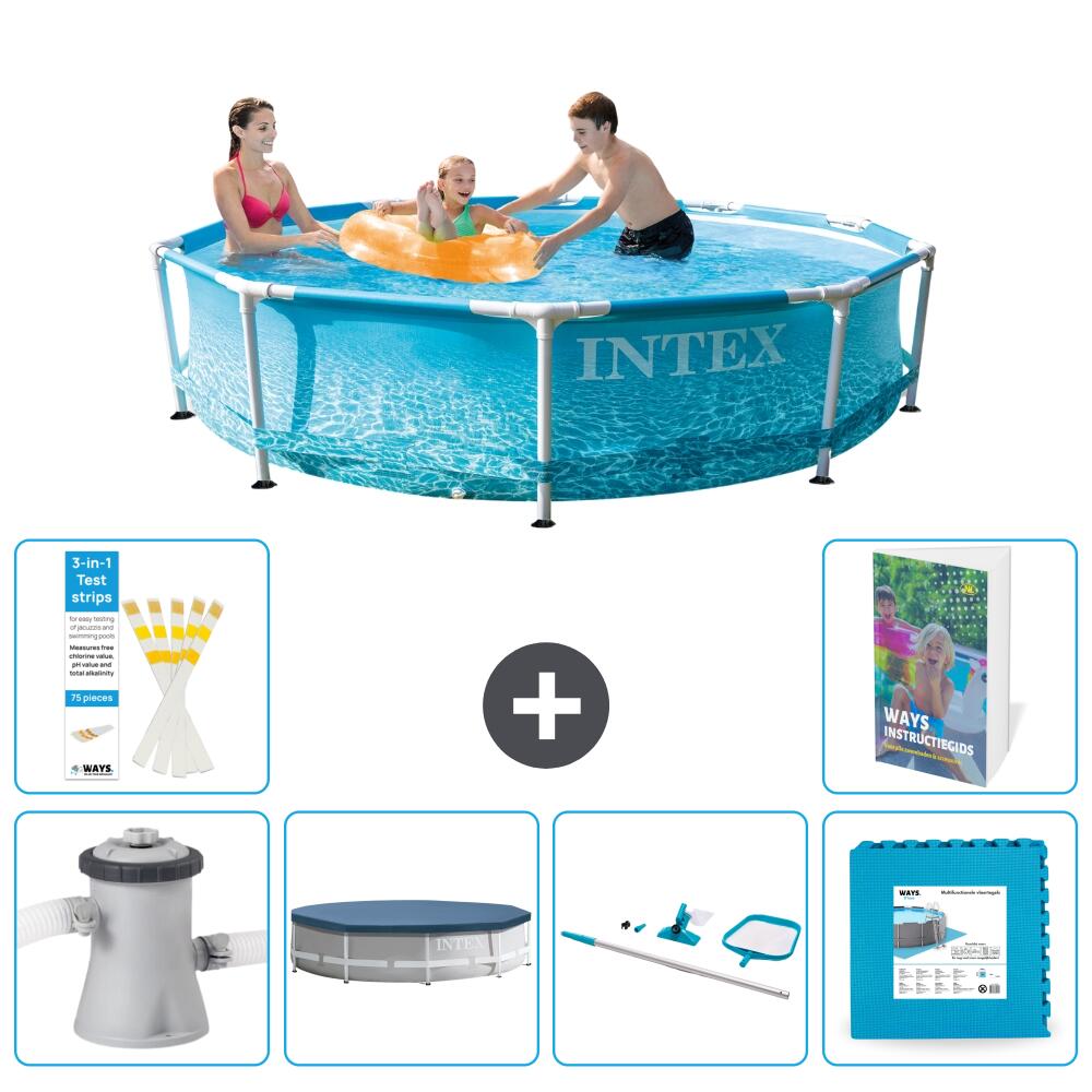 INTEX Basen ze stelażem Okrągły - 305x76 cm - 7-częściowy S191