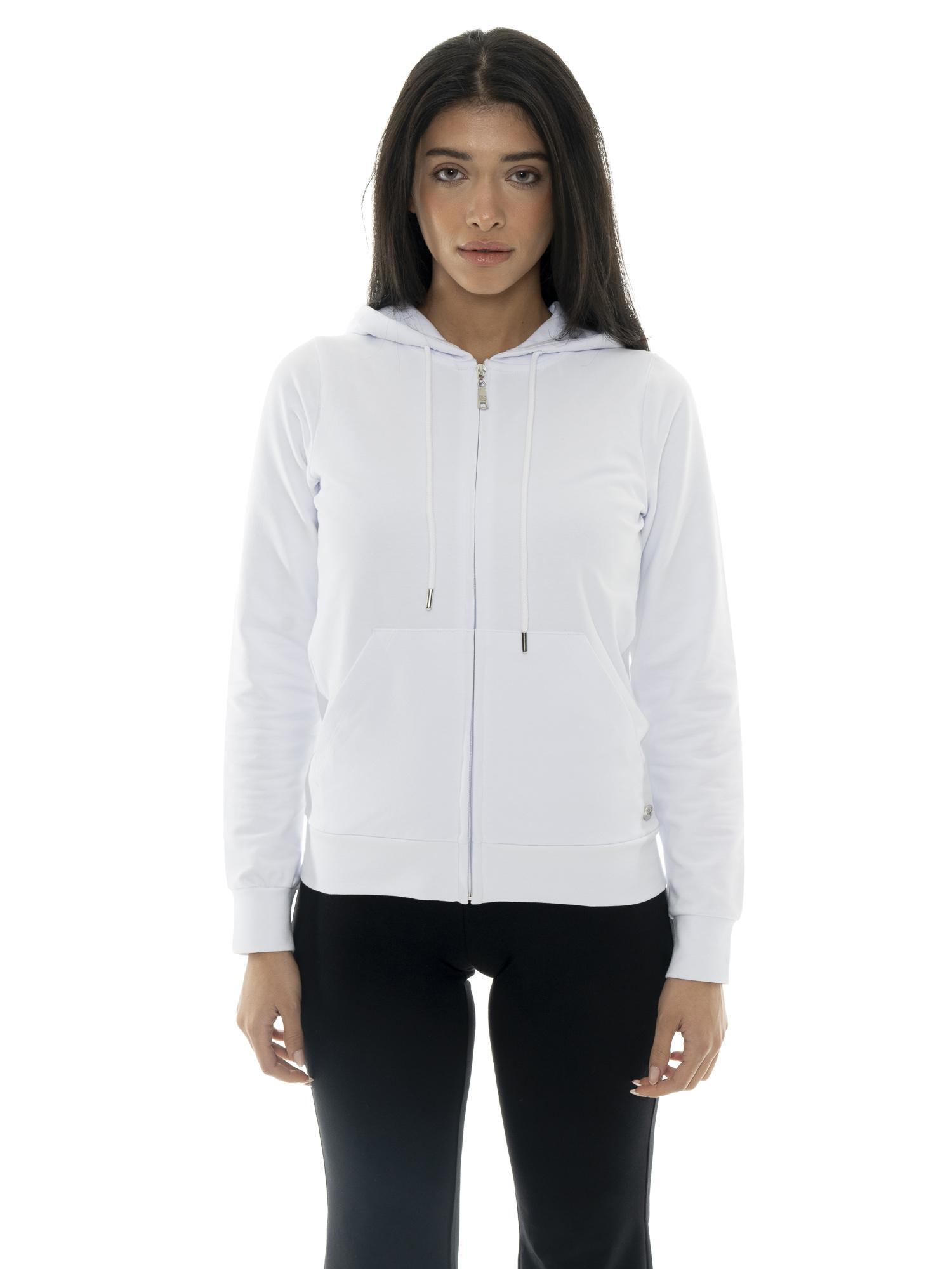 Bluzy z kapturem damskie Leone Basic z zamkiem błyskawicznym