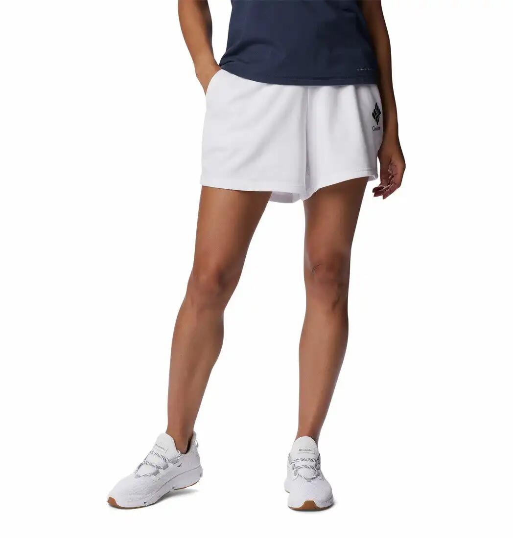 Krótkie Spodenki Turystyczne Damskie Columbia Logo III French Terry Short