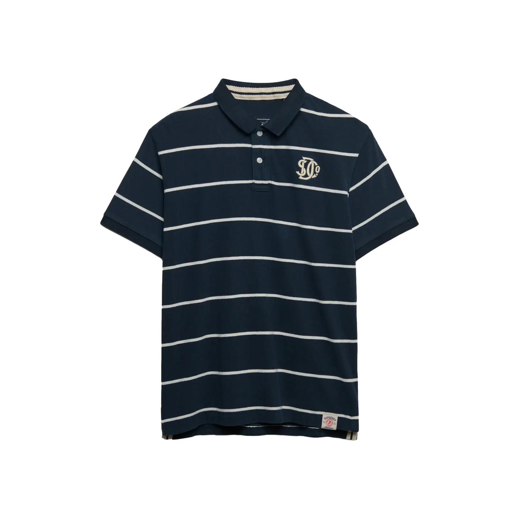 Koszulka polo w paski Superdry Vintage