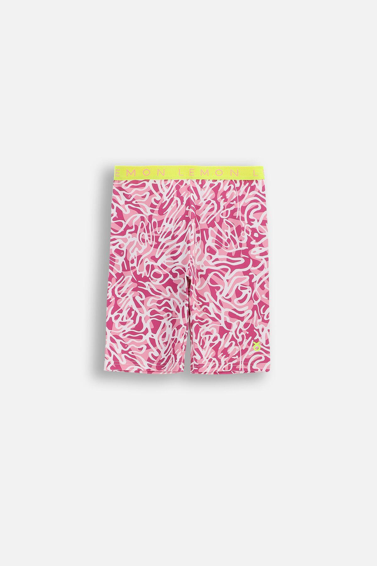 Legginsy sportowe dla dziewczynki Lemon Explore WL6 krótkie wielokolorowe