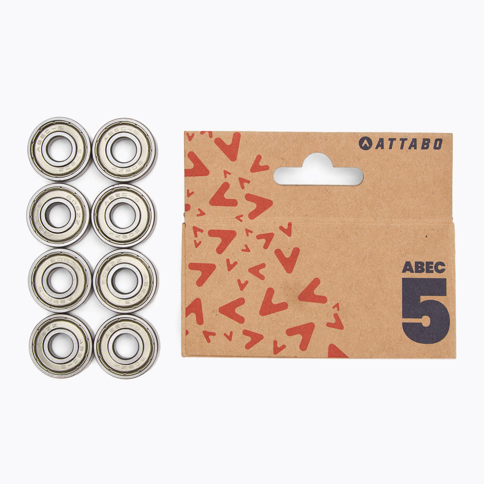 Łożyska ATTABO Bearings ABEC 5 8 szt. srebrny OS
