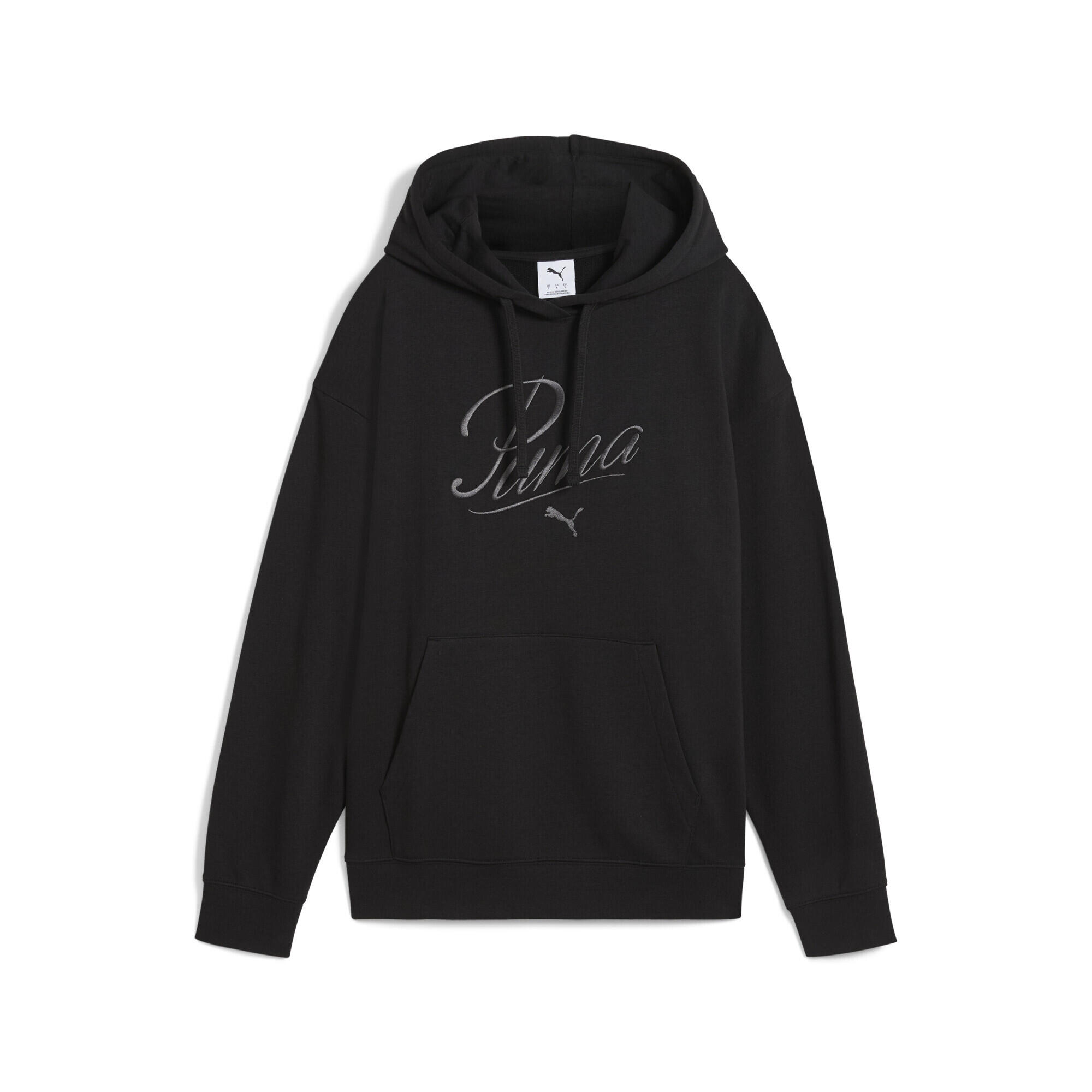 Damska bluza z kapturem ESS SCRIPT Comfort PUMA Black