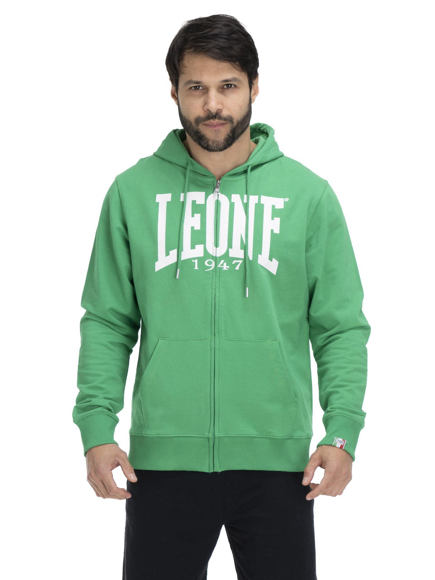 Leone 1947 Apparel Bluzy z kapturem męskie zapinane na zamek