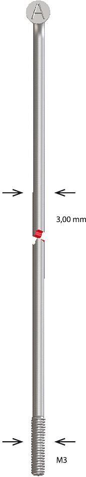 Alpina szprycha M3 x 262 mm, ocynkowana, Ø 2,60 mm