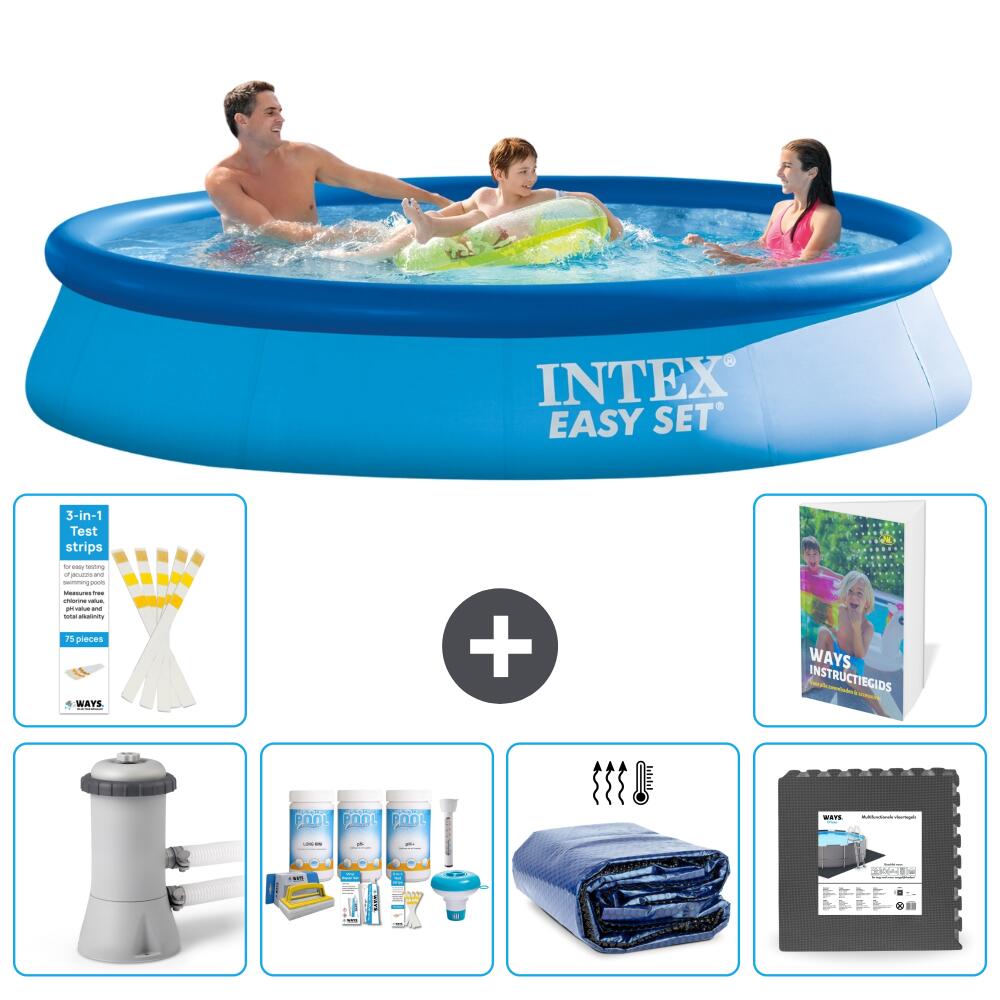 INTEX Basen Easy Set Okrągły - 366x76 cm - 7-częściowy S233