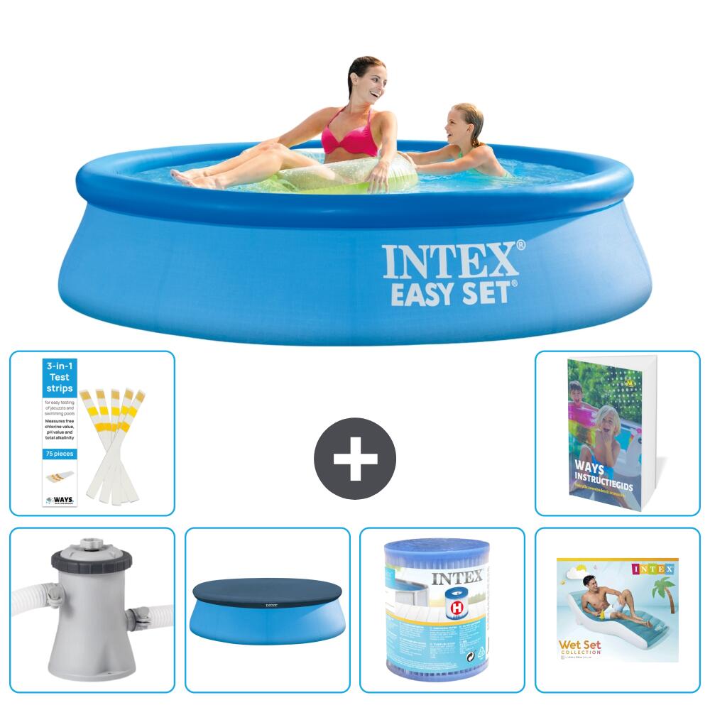 INTEX Basen Easy Set Okrągły - 244x61 cm - 7-częściowy S287
