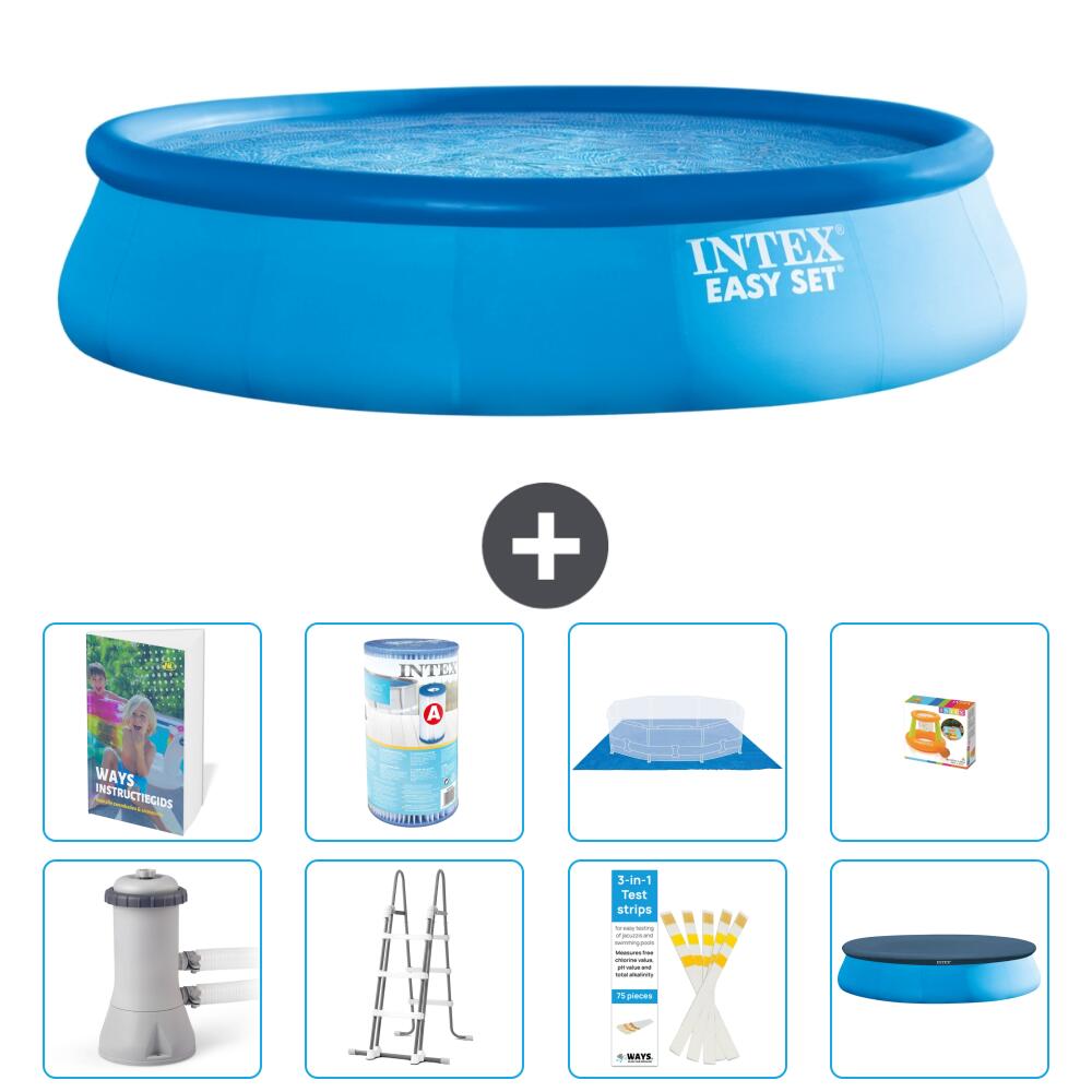 INTEX Basen Easy Set Okrągły - 457x107 cm - 9-częściowy S541