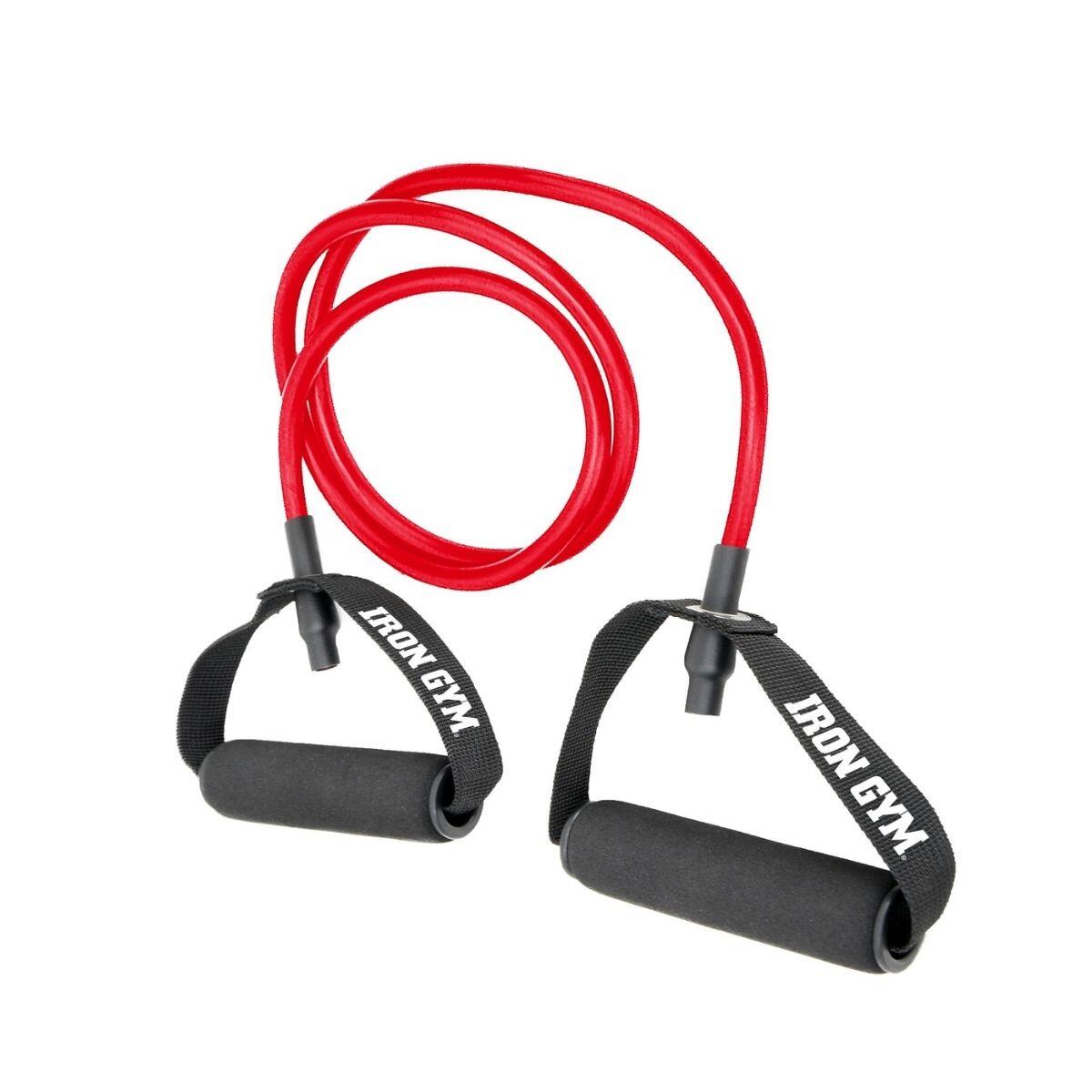 Iron Gym – Trenażer z rurką oporową – Czerwony