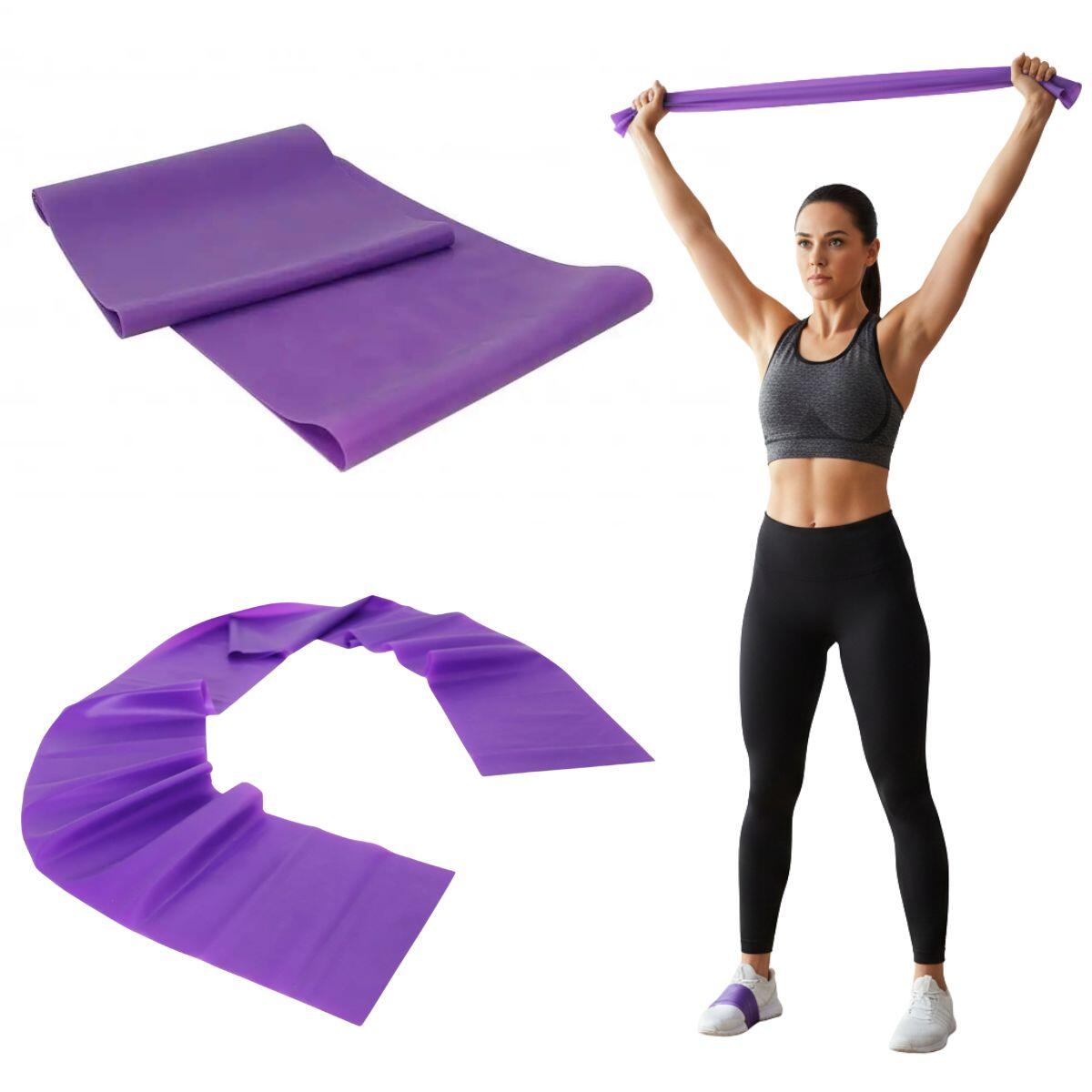 Dla kobiet i mężczyzn guma do ćwiczeń taśma Pilates X-sport fioletowy