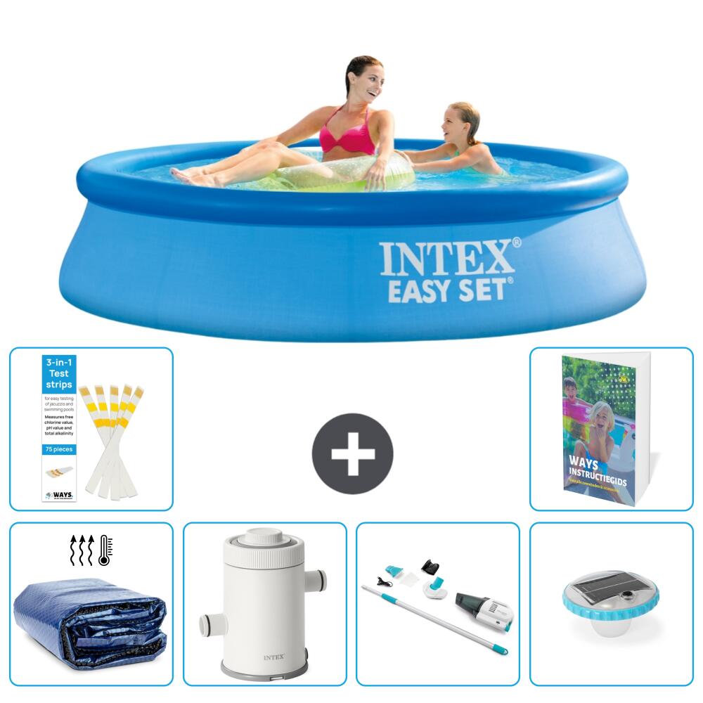 INTEX Basen Easy Set Okrągły - 244x61 cm - 7-częściowy S30