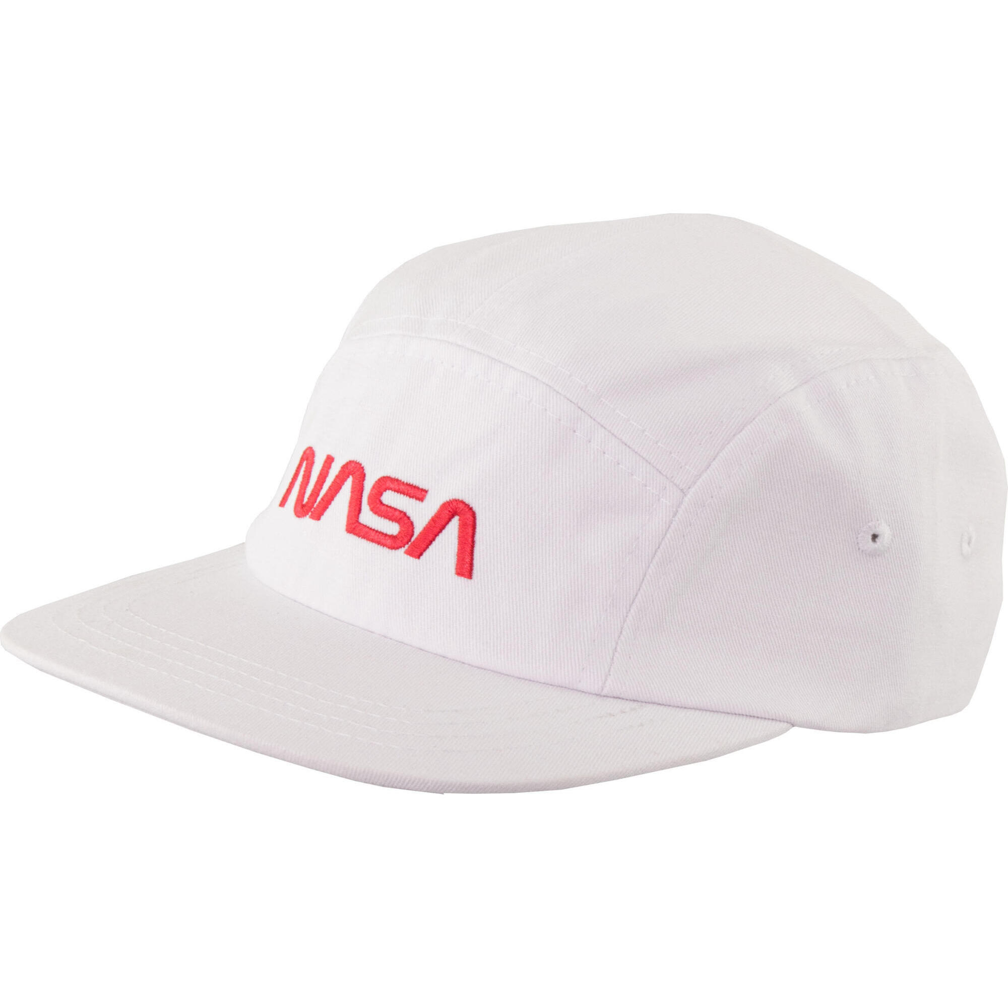 K1X x NASA Biała Czapka Sportowa - Unisex  Oddychająca.