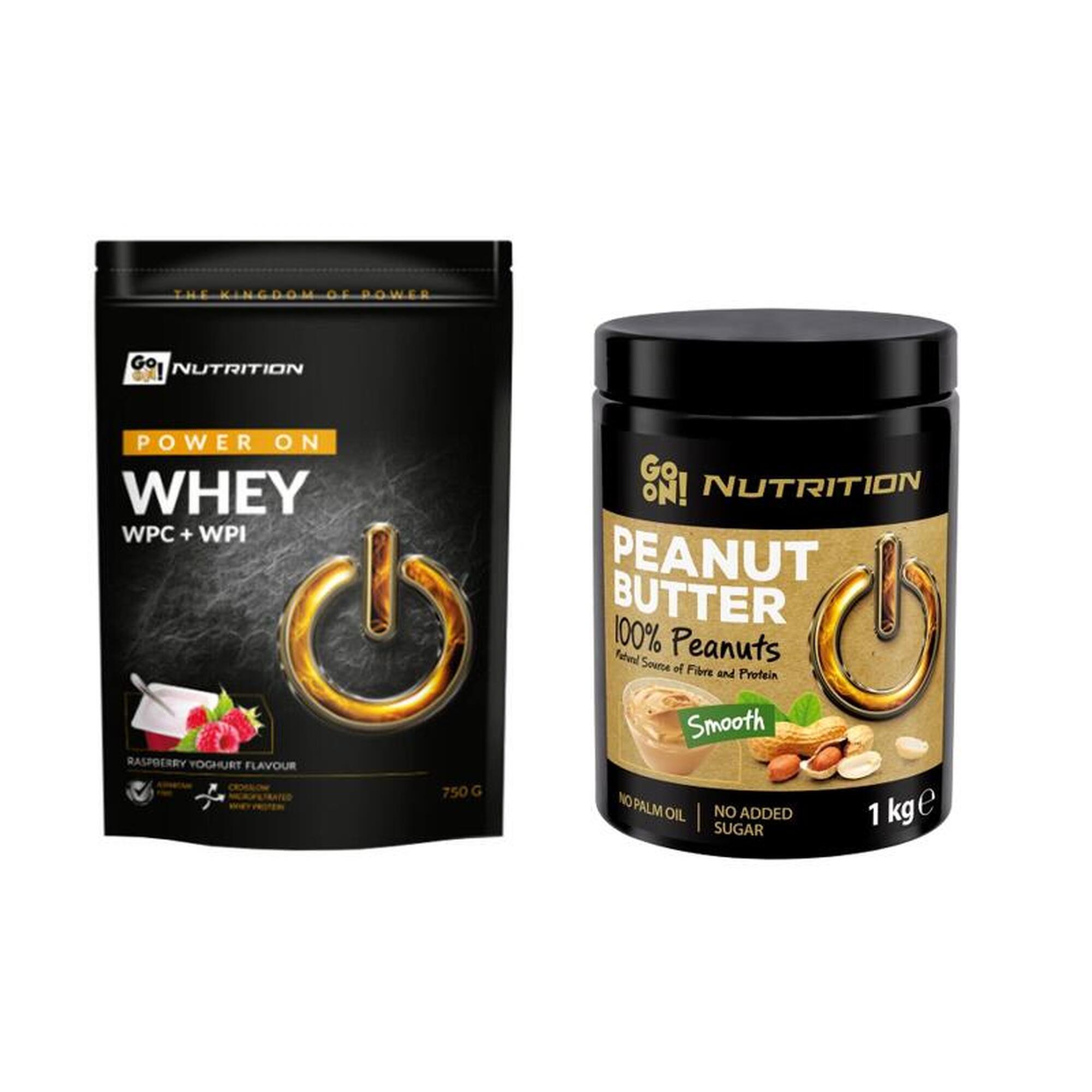 SANTE GO ON NUTRITION Whey 750 g + GO ON Masło Orzechowe 100% Orzechów 1000 g