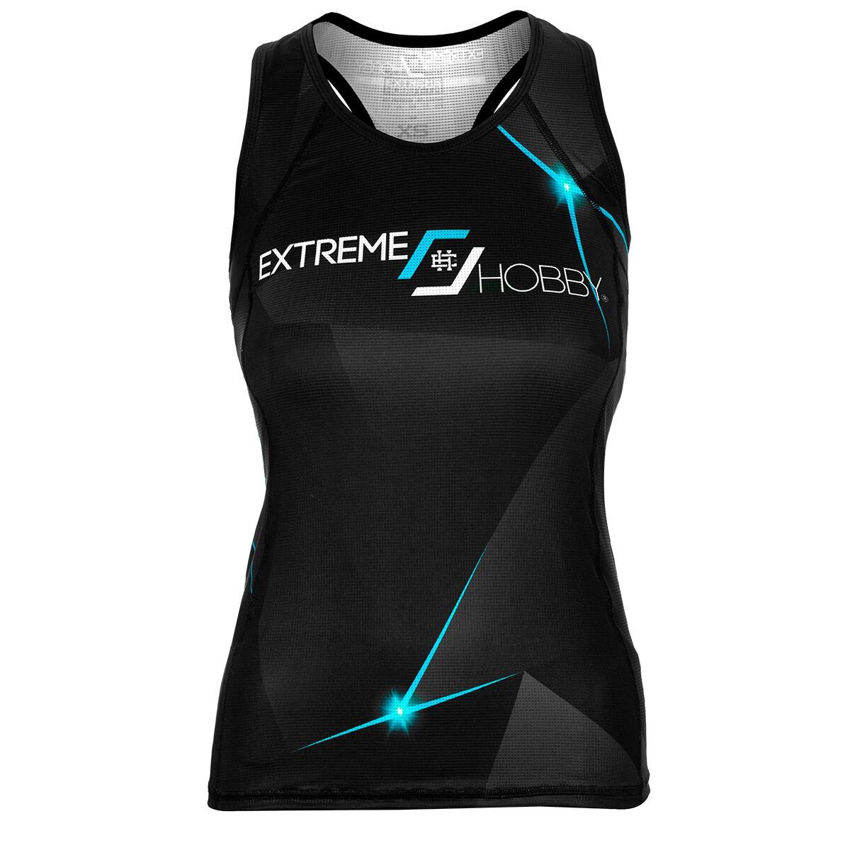 Tank Top fitness damski EXTREME HOBBY MT SPORT turquoise techniczny