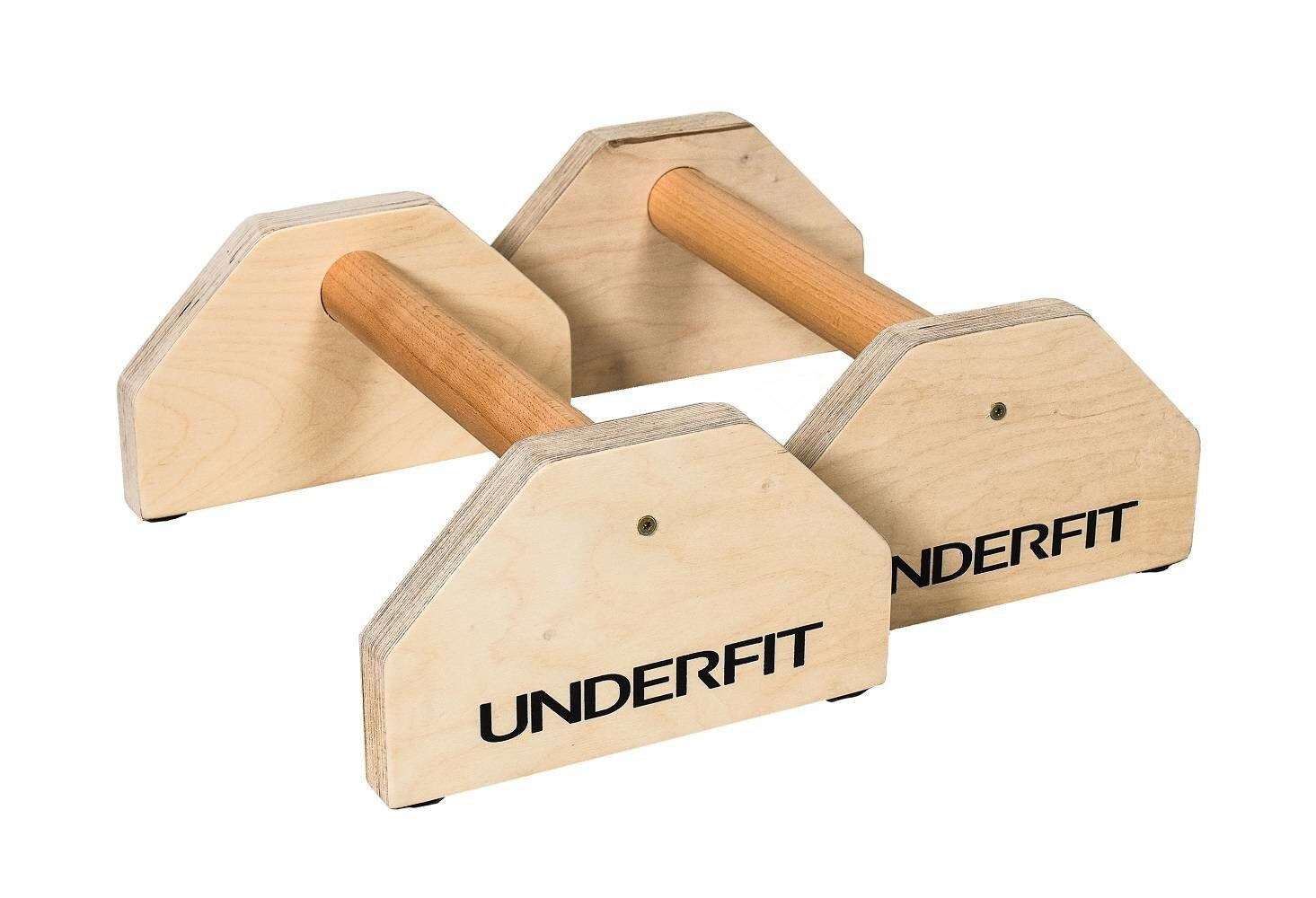 Drewniane uchwyty do pompek paraletki UNDERFIT 35 cm