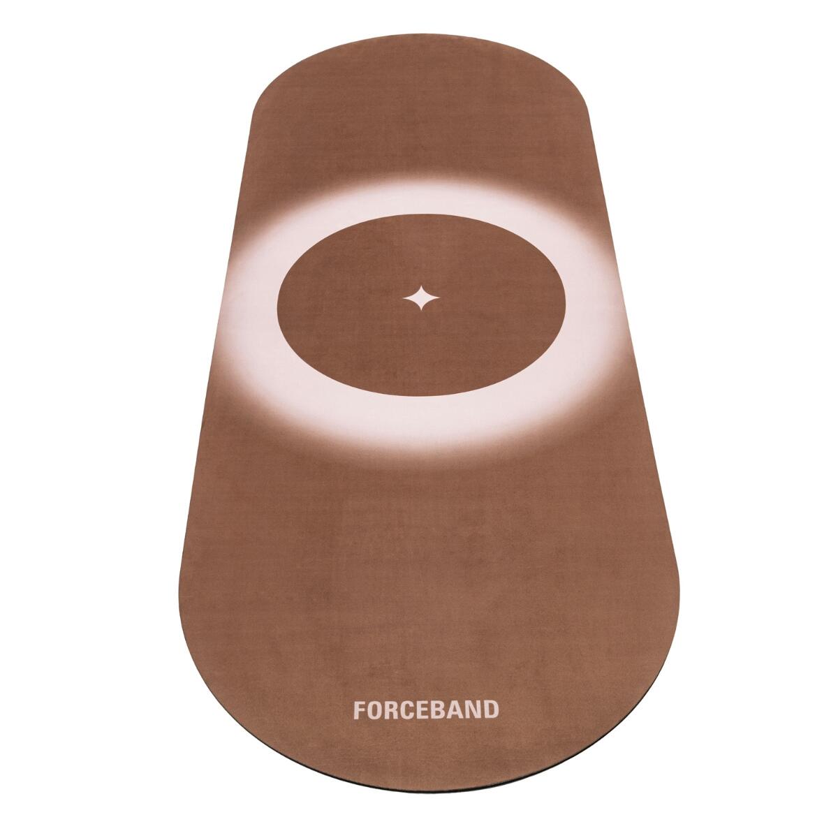 Mata do ćwiczeń, jogi, pilatesu mikrofibra eco kauczuk FORCEBAND 5mm