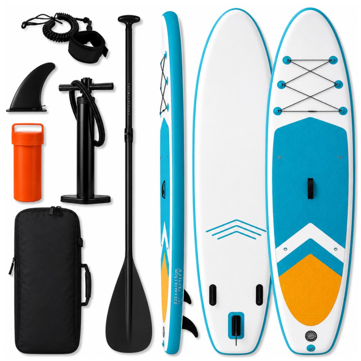 Deska SUP AquaPaddle 335x84x15 cm wiosło pompka zestaw plecak 180 kg