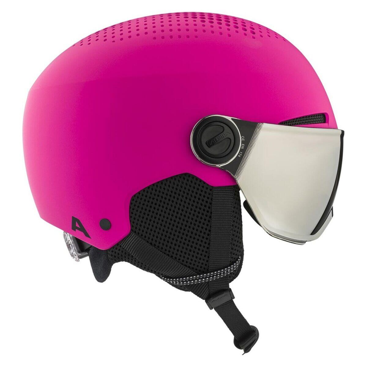 Kask narciarski Narty Alpina Zupo Visor Q-Lite Różowy