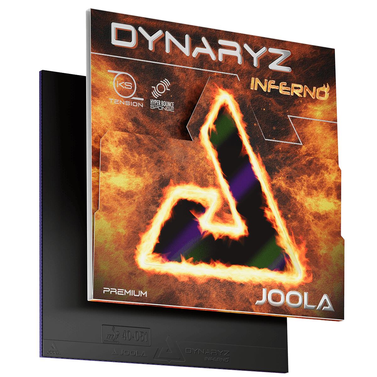Okładzina JOOLA DYNARYZ INFERNO czerwona 2,0 do tenisa stołowego
